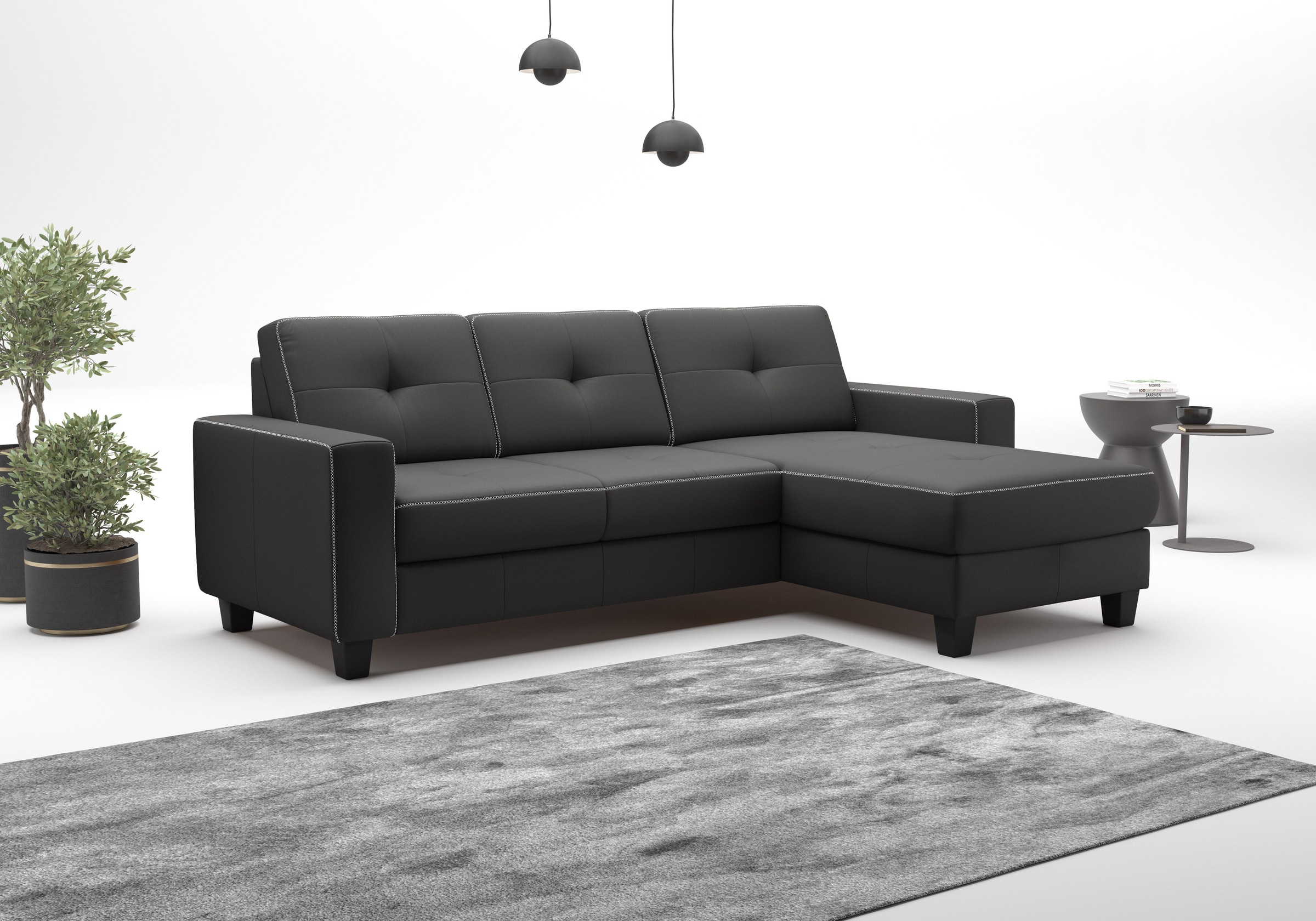 OTTO home Ecksofa "Varese" wahlweise mit Schlaffunktion und Bettkasten