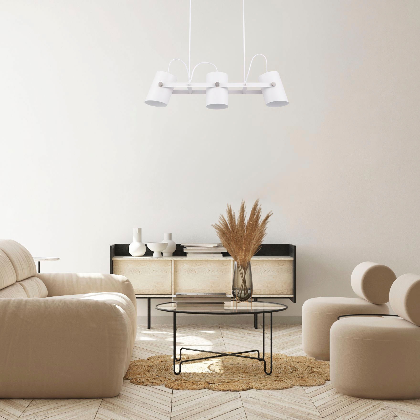 Paco Home Pendelleuchte »KARL« E27 mit kompatiblen Dimmer und Leuchtmittel