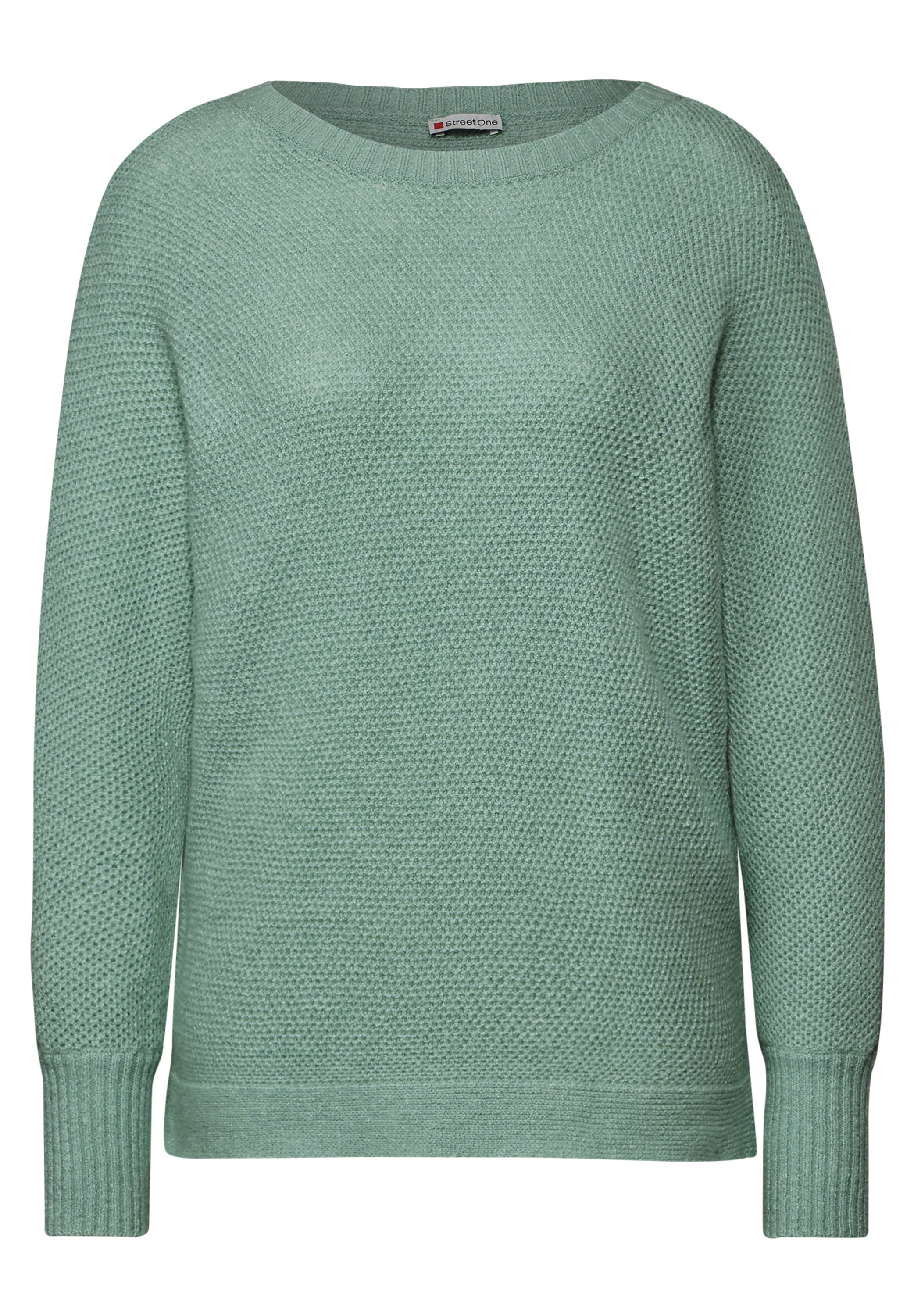 STREET ONE Strickpullover, mit Materialmix