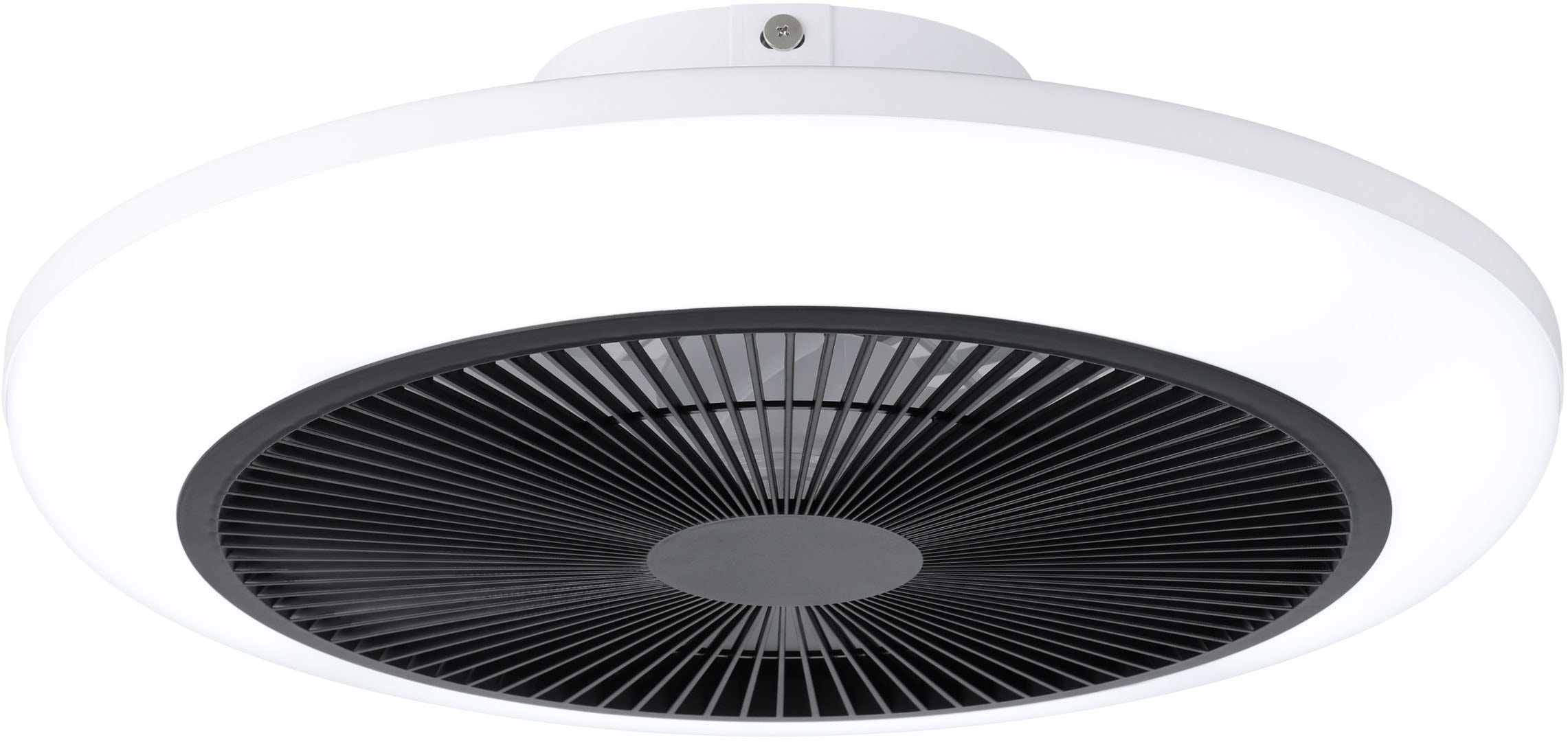 EGLO LED Deckenleuchte »SAYULITA 1 Leuchte und Ventilator - ABS - LED - 4X5,2W - IP20« LED-Modul 1 Stk. Kaltweiß | Neutralweiß | Warmweiß Ventilator mit Beleuchtung, H14,5 x Ø46 cm