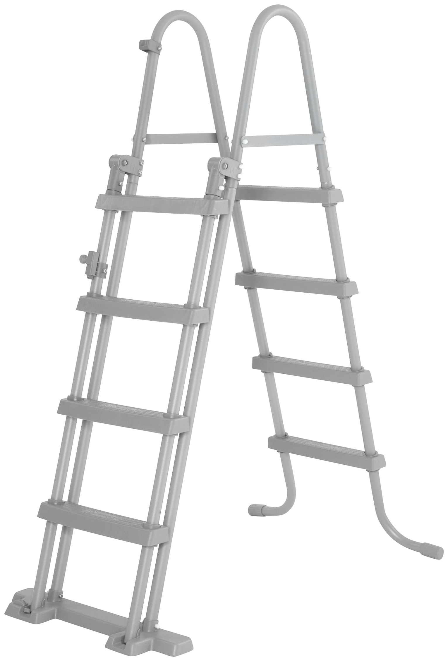 Bestway Framepool »»Power Steel™««, (Komplett-Set), 5-tlg., BxLxH: 244x488x122 cm mit Kartuschenfilter, lichtgrau, eckig