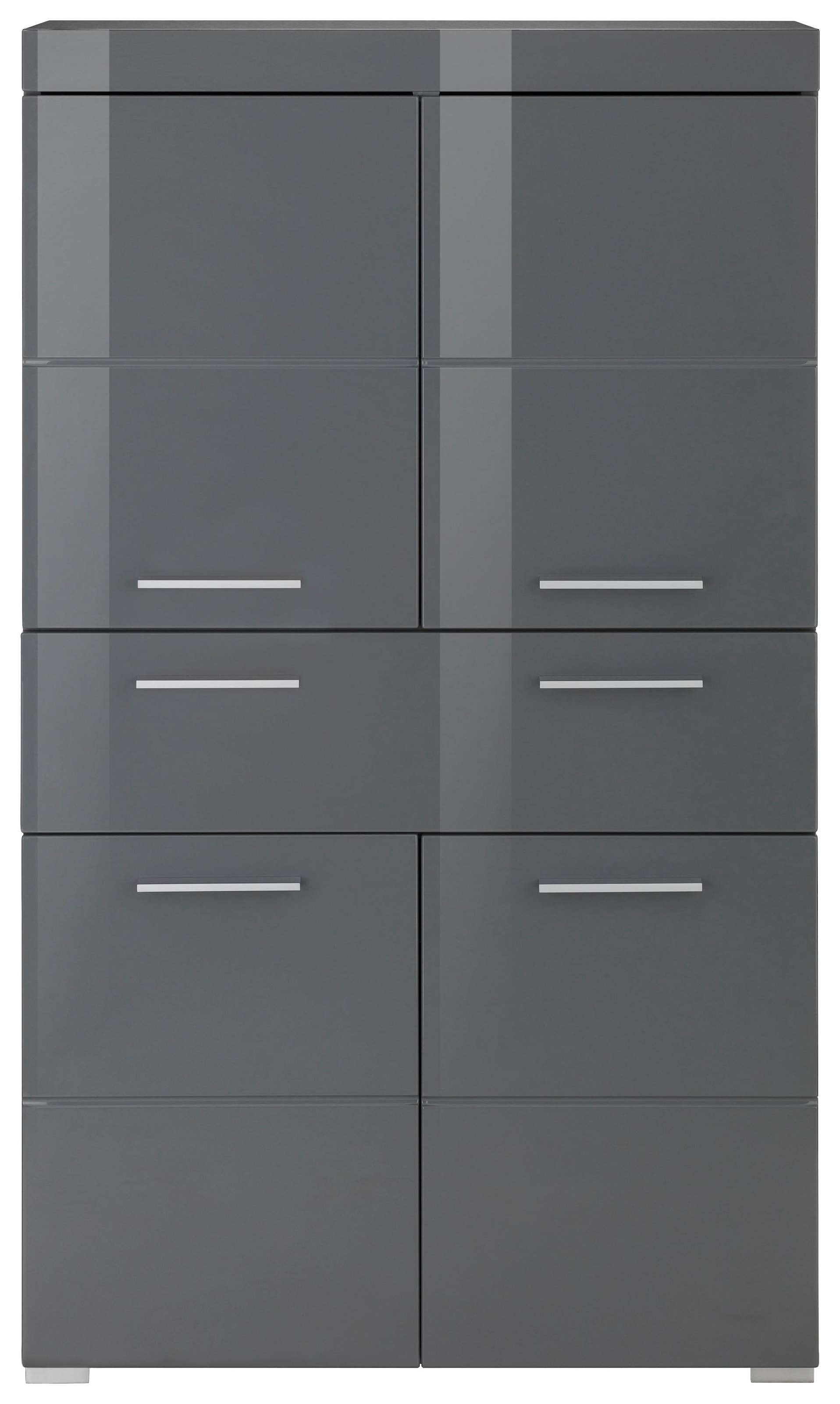 INOSIGN Midischrank »Avena«, Badschrank mit einer Schublade und 4 Türen - Maße (B/T/H) 73/31/130 cm