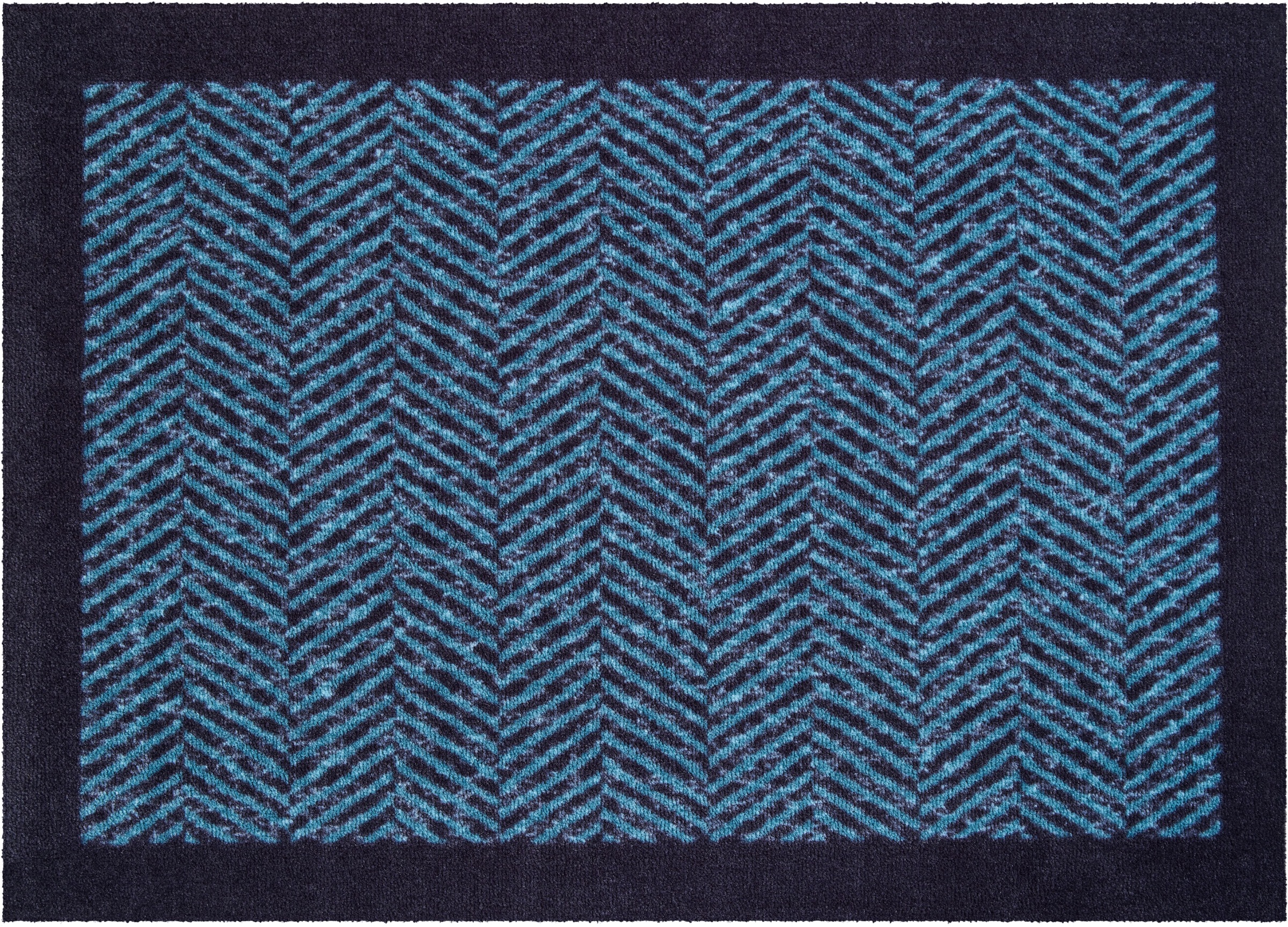 Grund Teppich »Herringbone«, rechteckig, 8 mm Höhe, In- und Outdoor geeignet, mit Bordüre