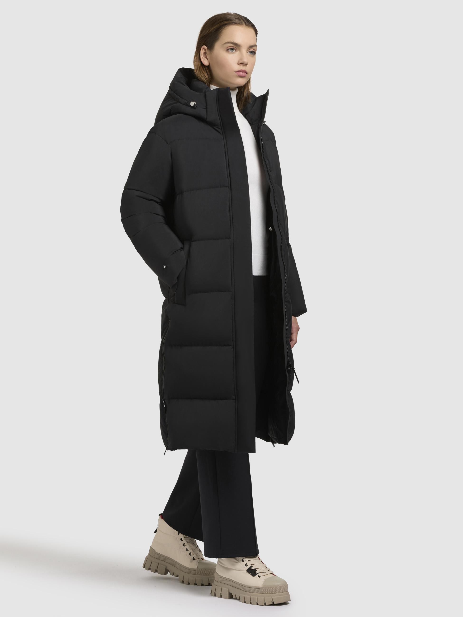 khujo Steppmantel »Rachel Matt-YM«, Warmer gesteppter Damen Mantel mit (abnehmbarer Kapuze)