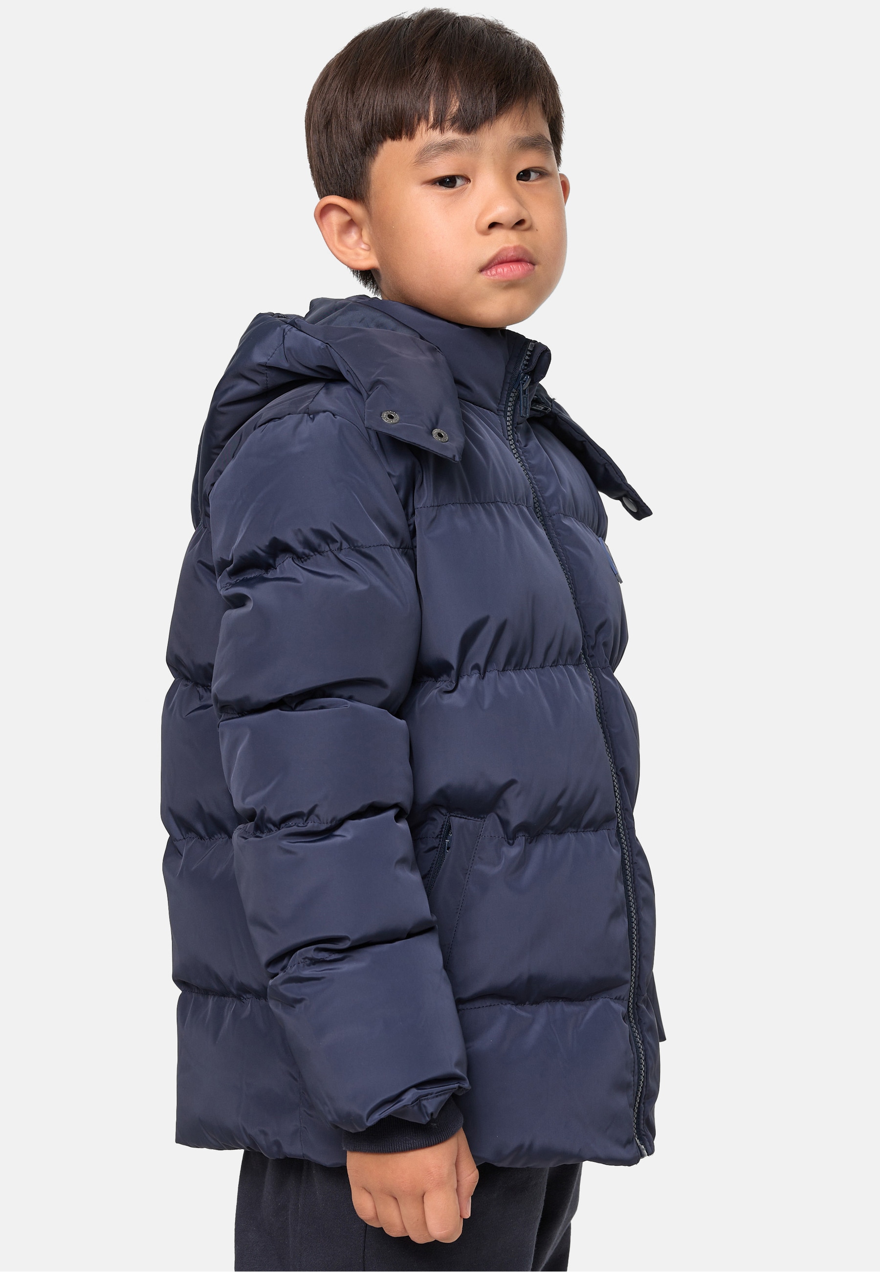 URBAN CLASSICS Winterjacke »Urban Classics Herren Boys Hooded Puffer Jacket« 1 Stk. tlg. mit Kapuze