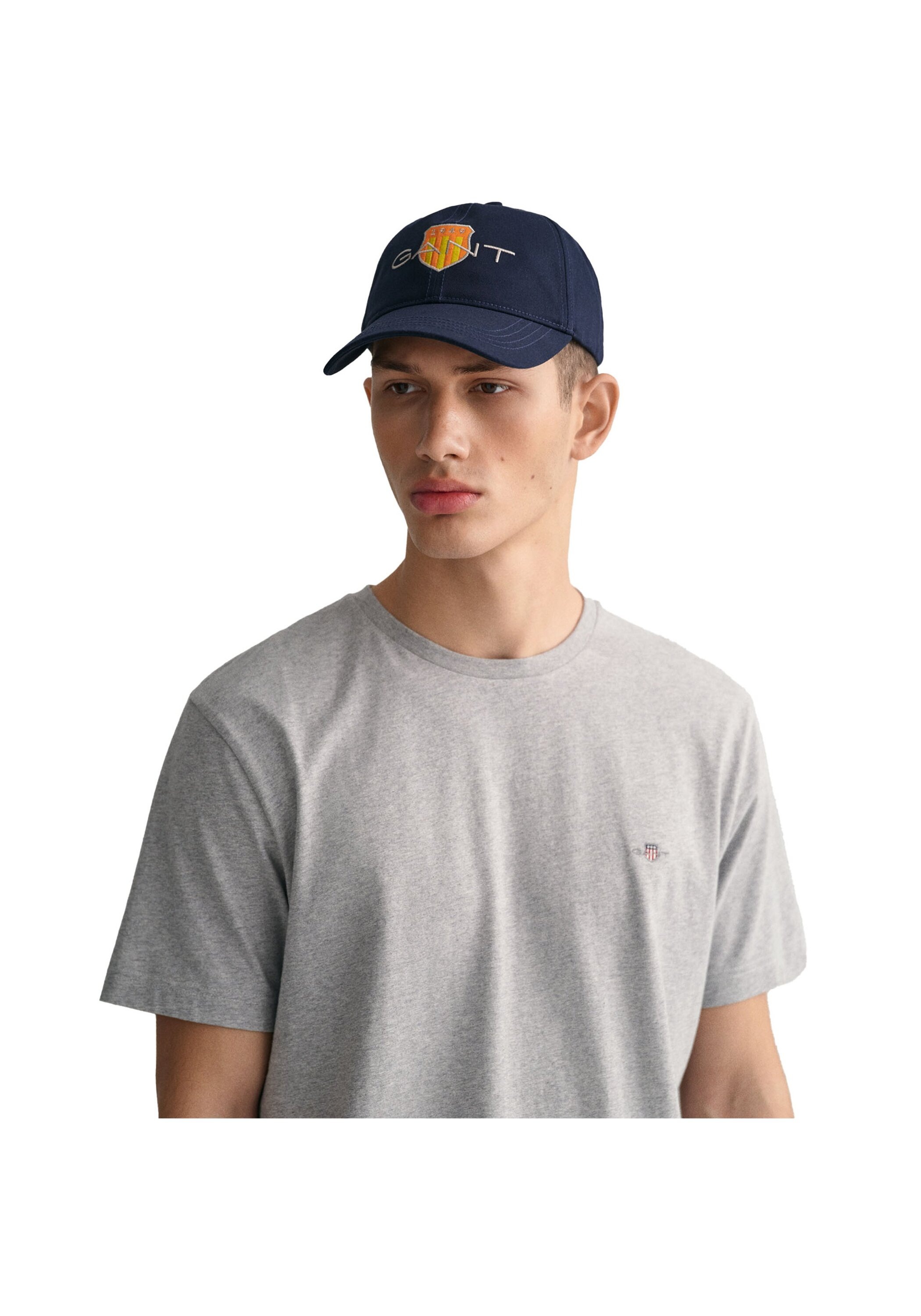 Gant T-shirt à Manches Courtes 2003184 Regular Fit Grey Melange XL Homme 6