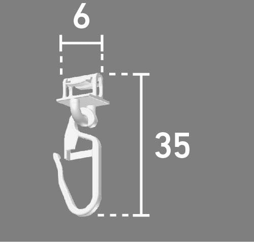 Good Life Klick-Gleiter »Alves«, (Packung, 20 St.), für Vorhangstangen mit  schmalem Lauf (4 mm) kaufen | BAUR