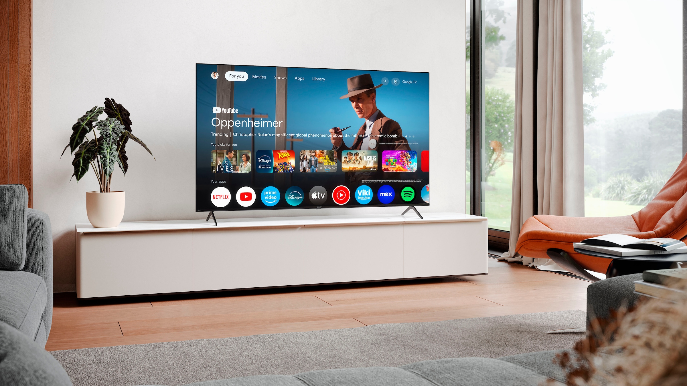 Sharp QLED-Fernseher »4T-C65HPx«, 4K Ultra HD, Google TV-Smart-TV