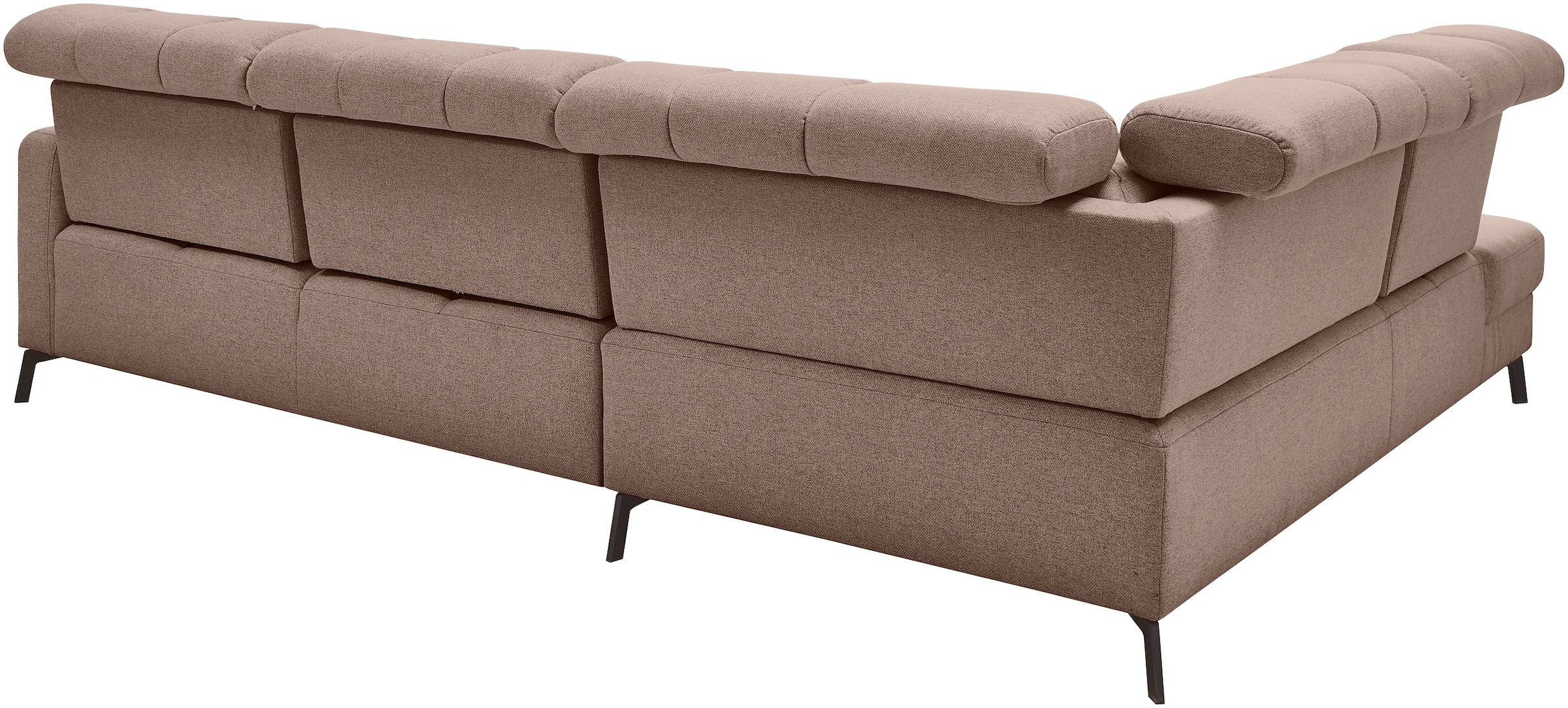 Musterring Ecksofa »MR 4615«, mit Kopf- und Rückenverstellung, Metallfuß schwarz, Maße 272 x 214 cm