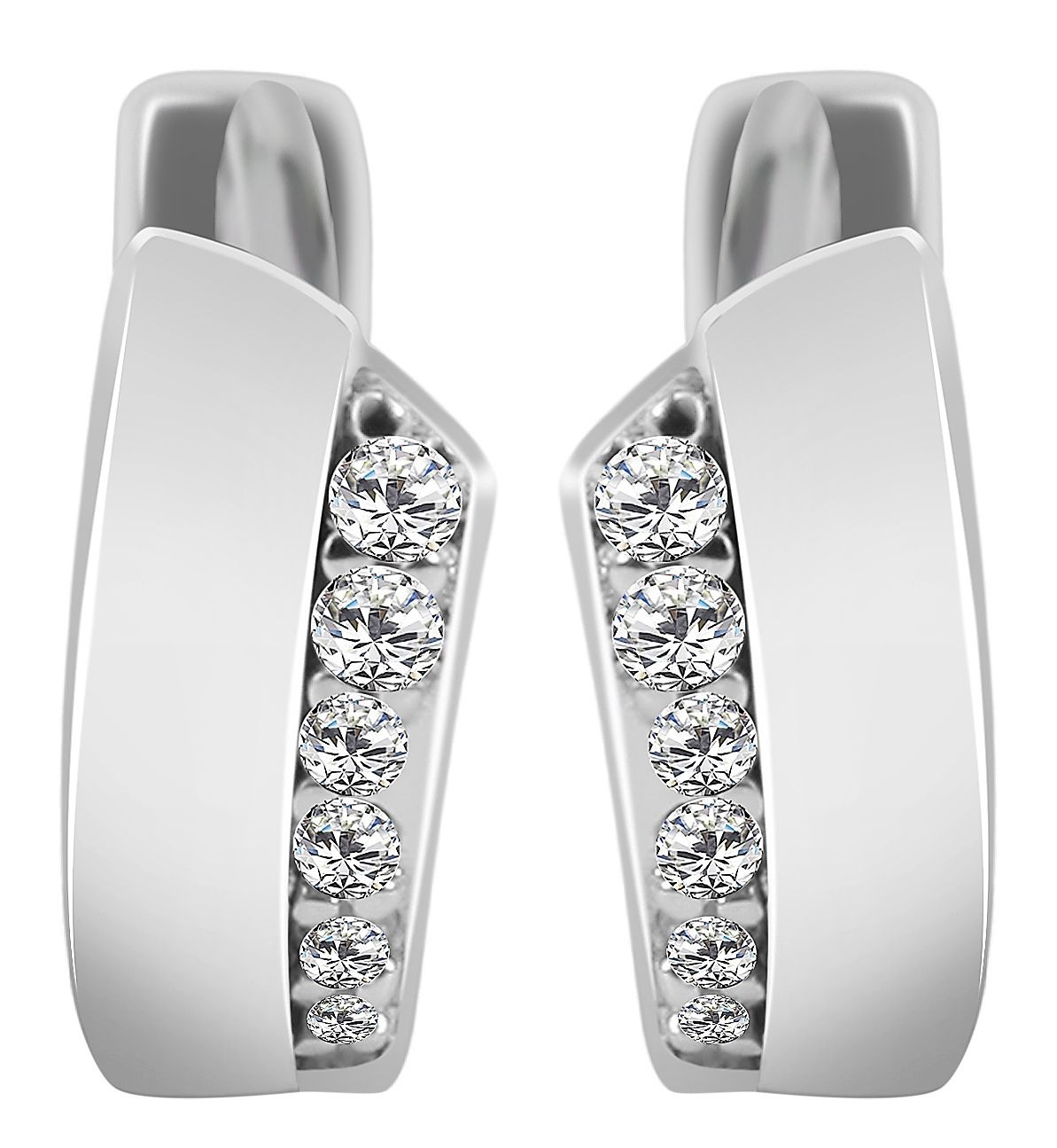 Adelia´s Klappcreolen "Damen Ohrringe – Klappcreole aus 925 Silber mit Zirk günstig online kaufen