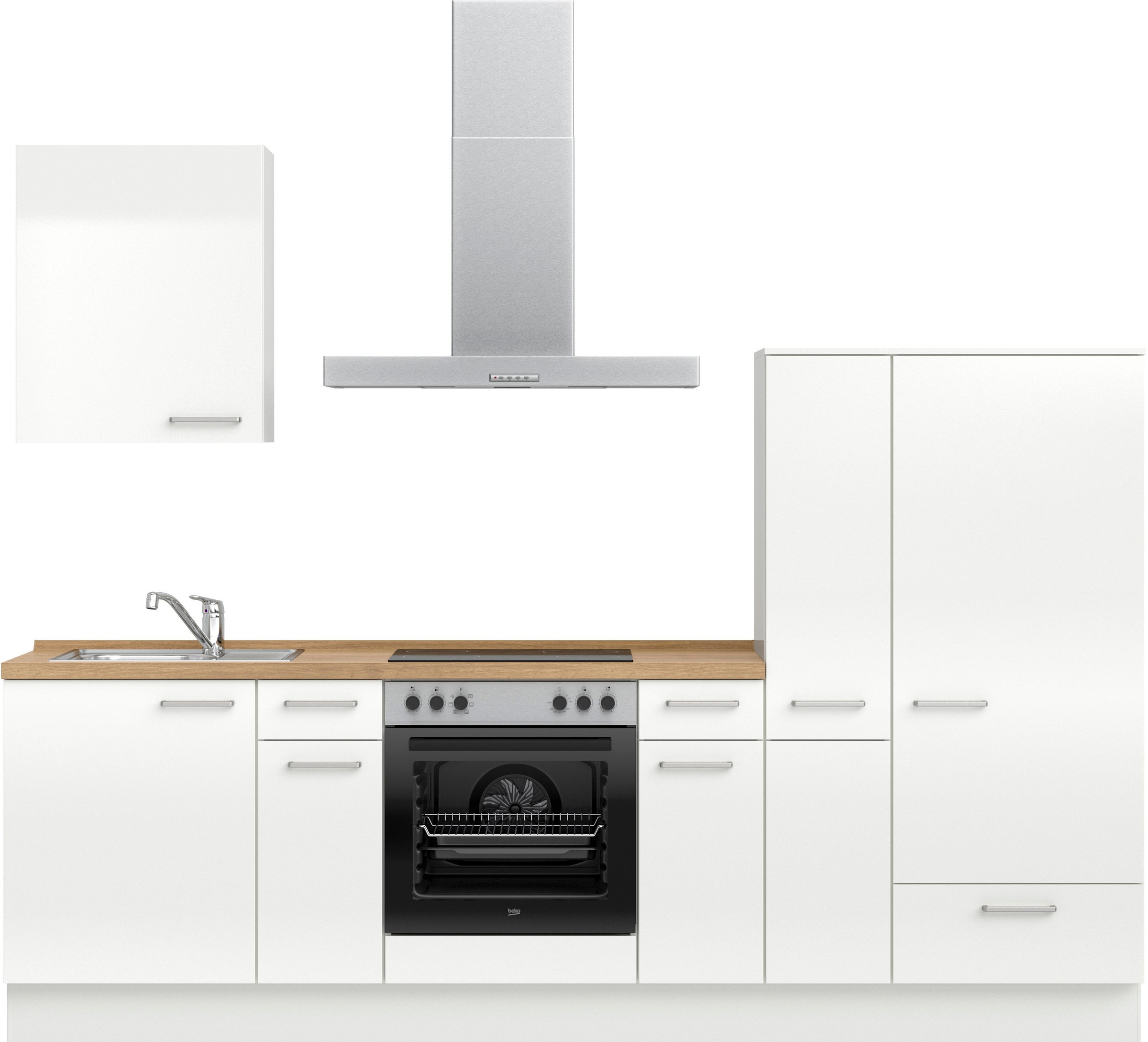 nobilia ""Flash I", NEU: individuell anpassbar mit gratis Profi-Beratung" vormontiert, Breite 270 cm, Ausrichtung wählbar, wahlw. mit E-Geräten