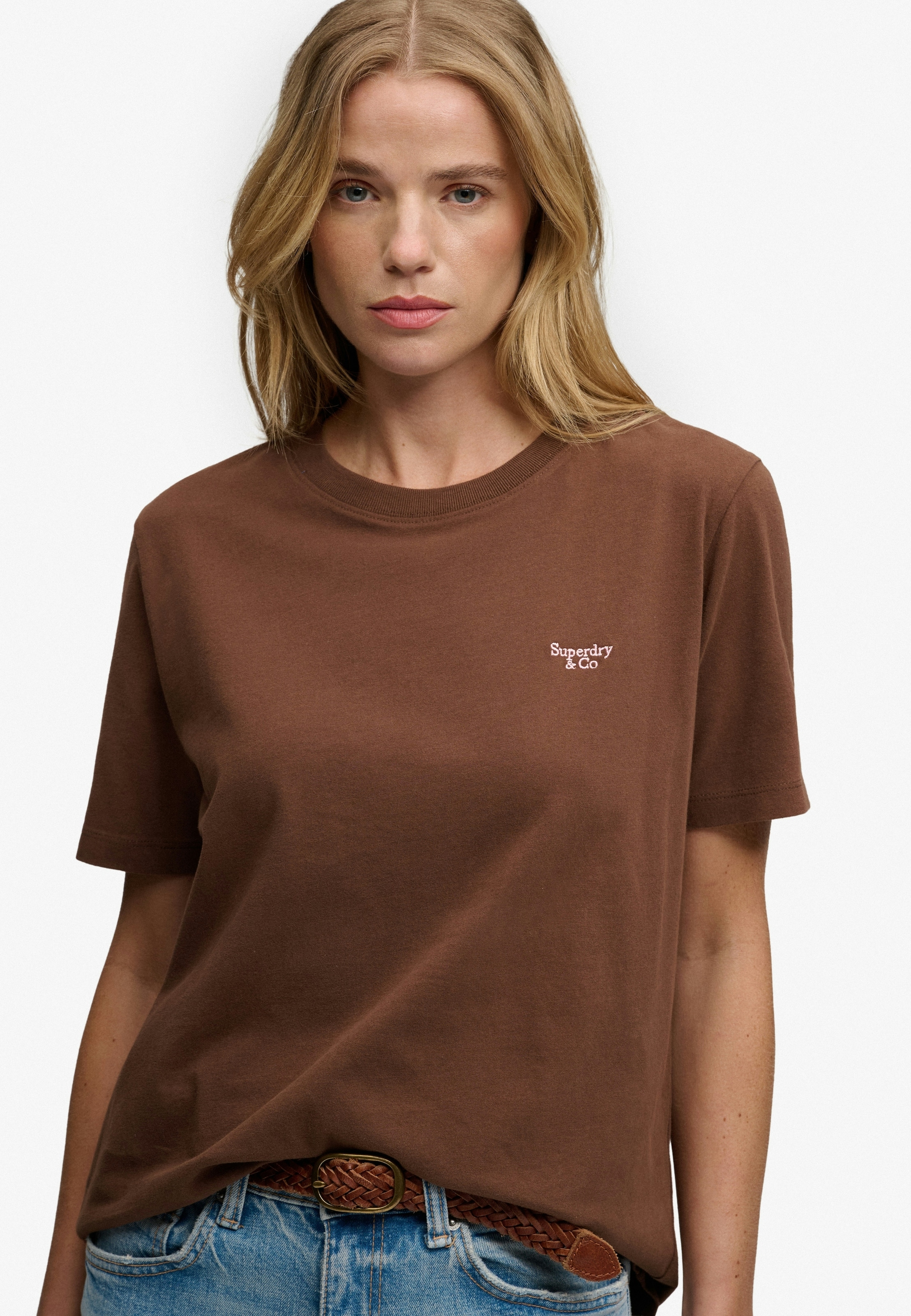 Superdry T-Shirt »SIGNATURE EMB TEE« Baumwolle, relaxed fit
