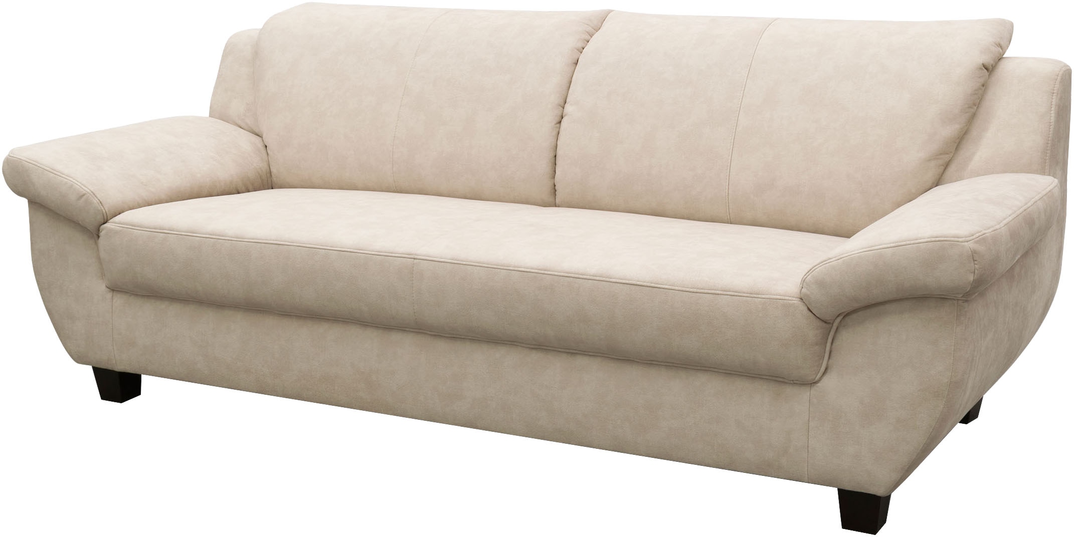 OTTO home 3-Sitzer »Sillkeborg 207 cm, formschönes Sofa mit dunklen Füßen« aus haustierfreundlichem Pet Friendly Bezug