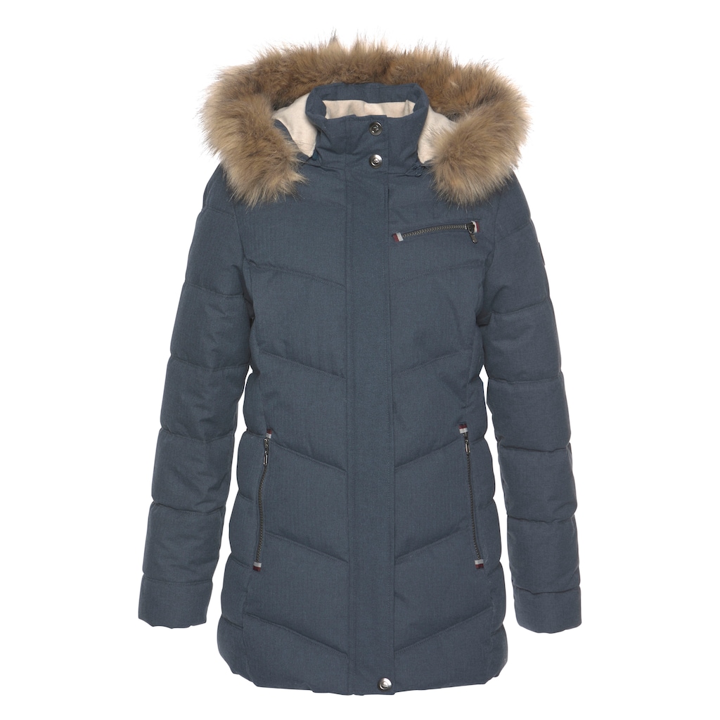 Polarino Steppjacke, mit Kapuze