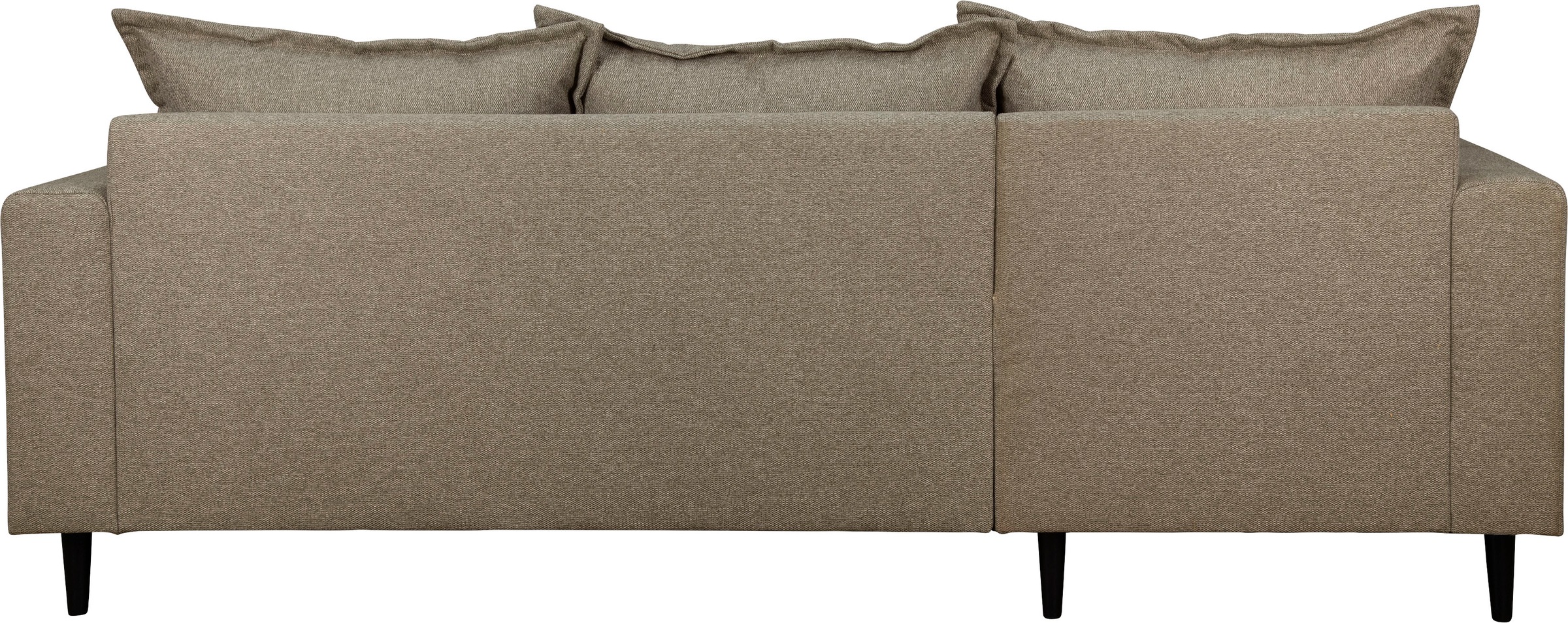 Home affaire Ecksofa »VEYRAS L-Form, hoher Sitzkomfort, Maße B/T/H: 230/150/76 cm«, mit Wellenunterfederung, incl. Rückenkissen und Zierkissen