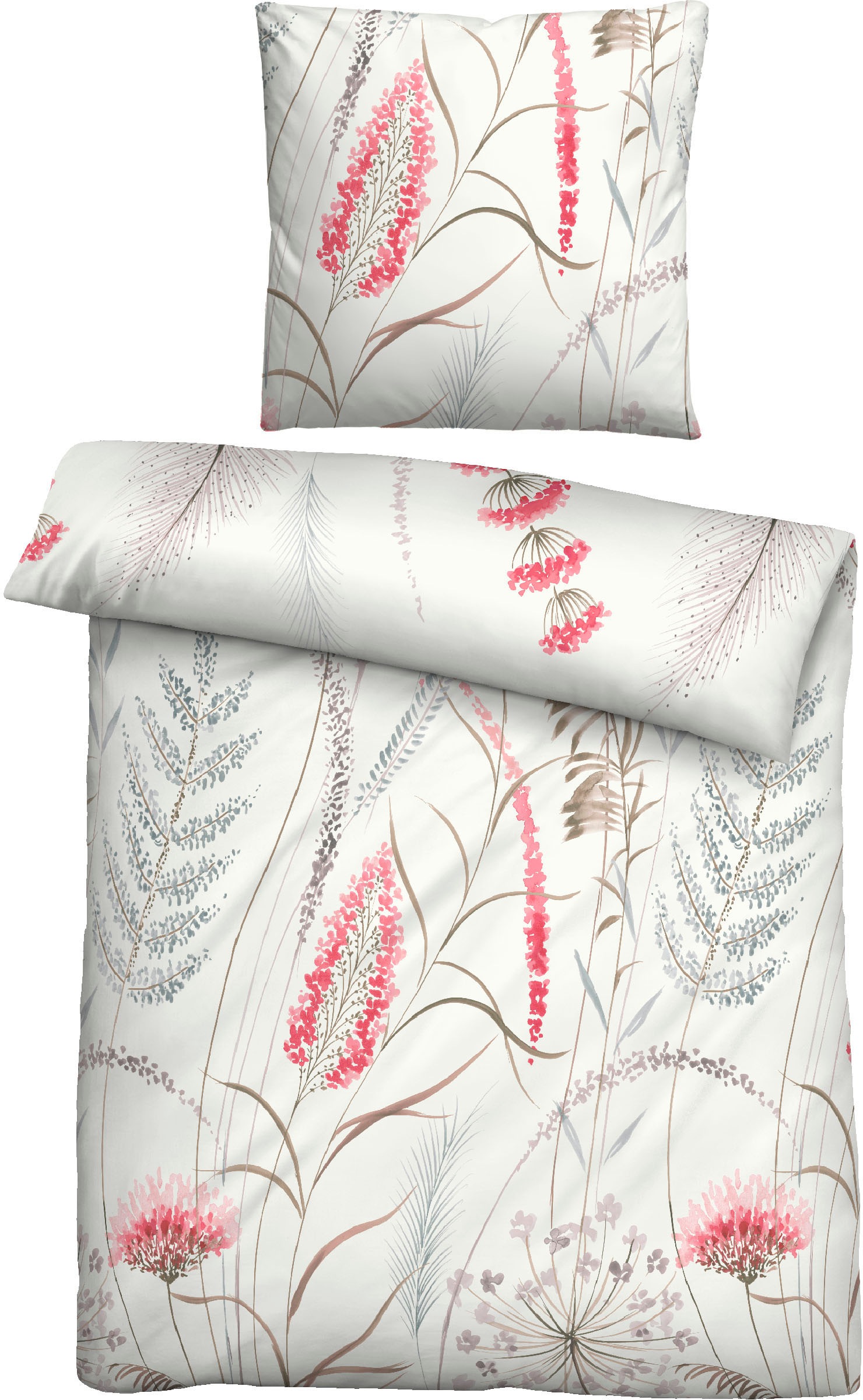 Biberna Bettwäsche "Luna" 2 Stk. feiner Glanz + weicher Griff, pflegeleicht günstig online kaufen