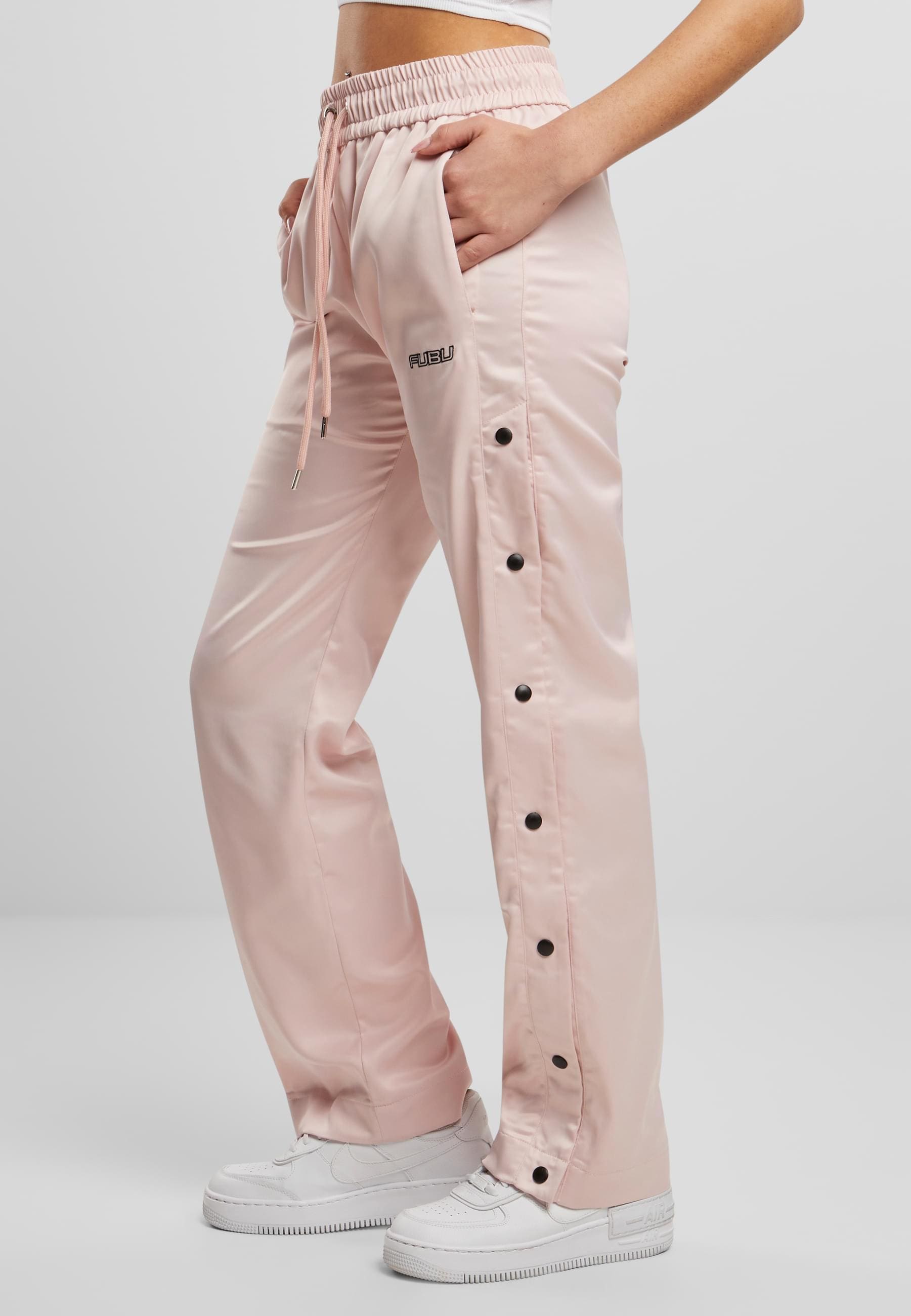 Fubu Stoffhose »Fubu Damen FW222-012-1 FUBU Corporate Satin Track Pants«