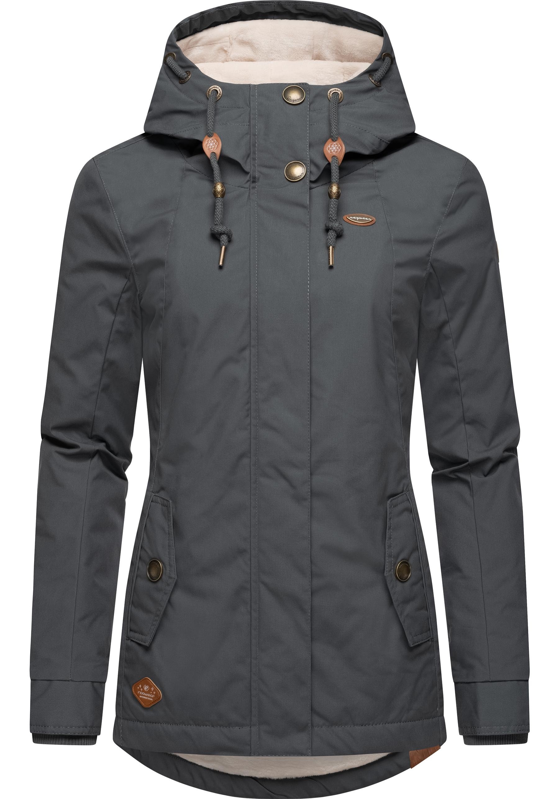 Ragwear Winterjacke »Monade«, mit Kapuze, Damen Winterparka mit Kapuze und m. Fleece gefüttert