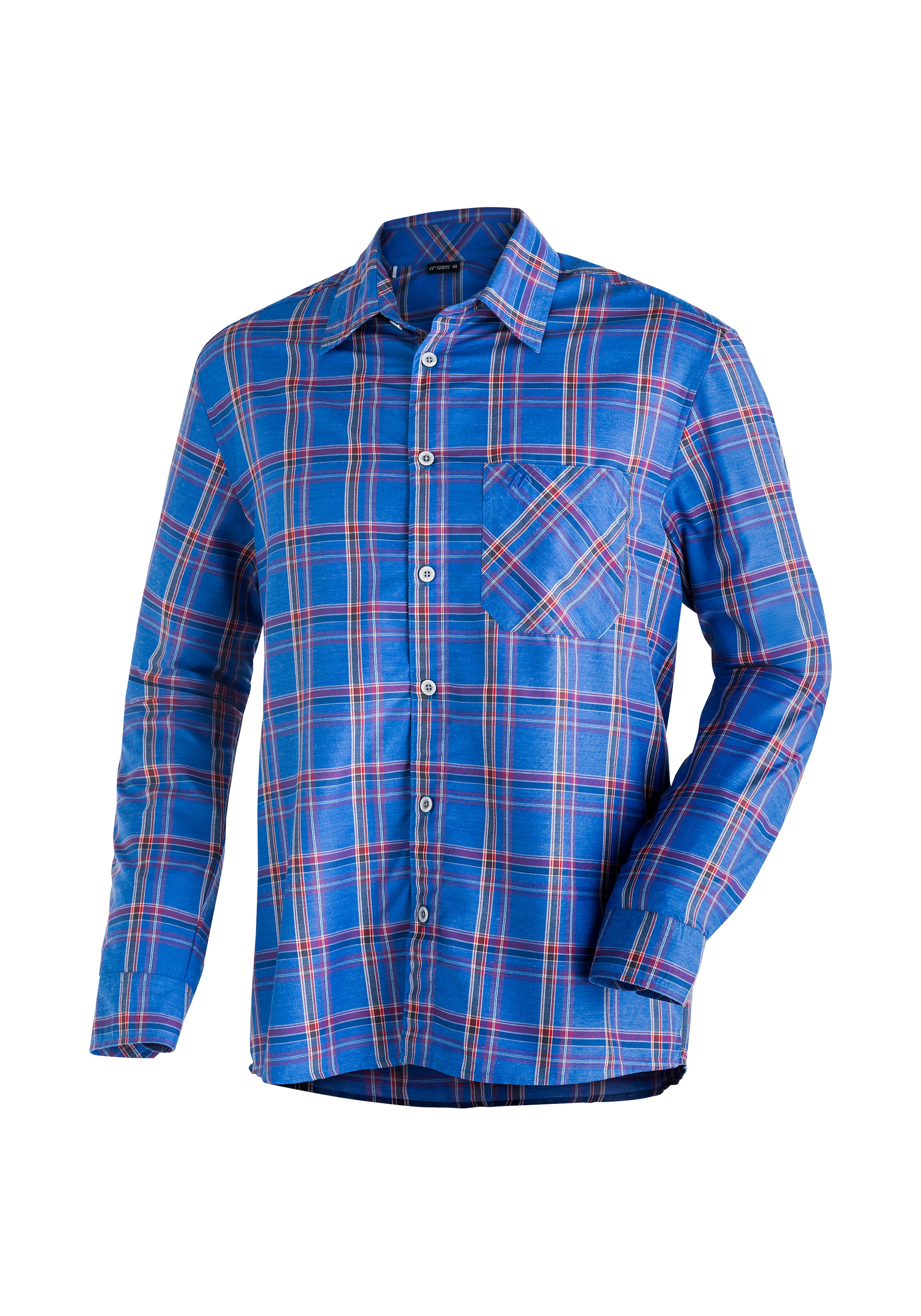 Maier Sports Funktionshemd "Claas" Herren Hemd langarm, karriertes Freizeit günstig online kaufen