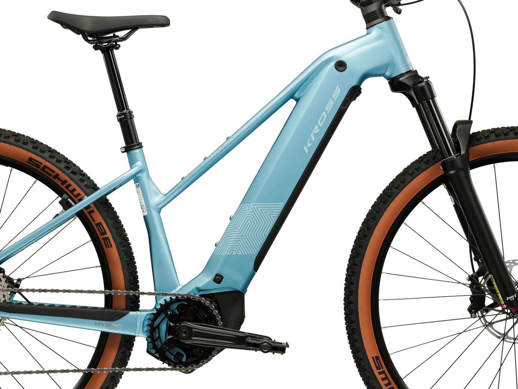 Kross »E-MTB Influx Hybrid 4.0 21,3Ah / 800 Wh 29 Zoll blau 12 Gänge 2026« 12 Gang Shimano DEORE M6100 Schaltwerk Kettenschaltung Mittelmotor 250 W