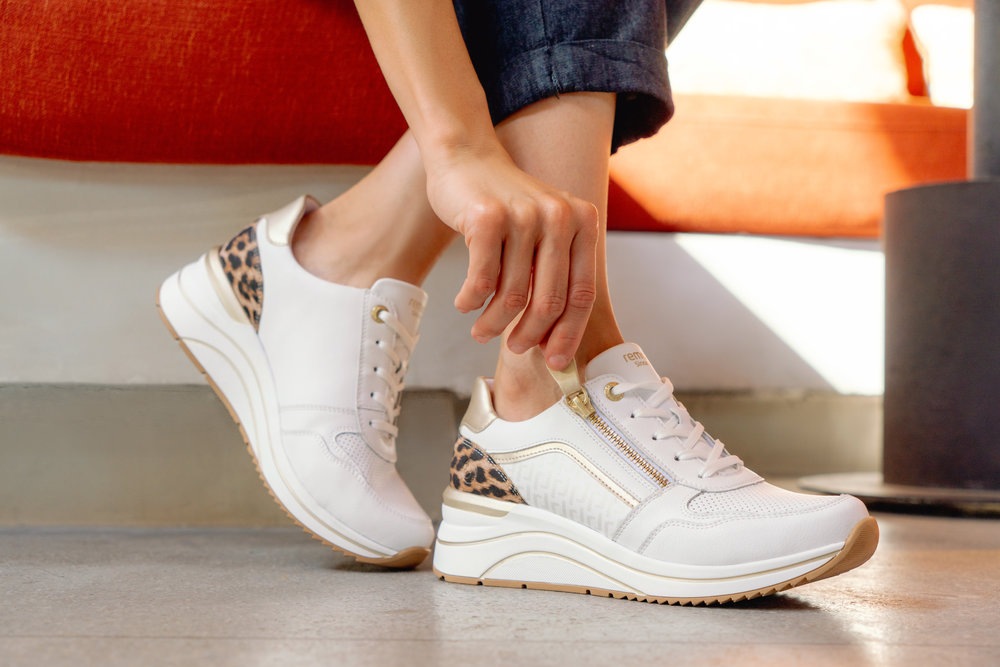 Thumbnail - Remonte Keilsneaker Freizeitschuh, Halbschuh, Schnürer mit seitlichem Reißverschluss