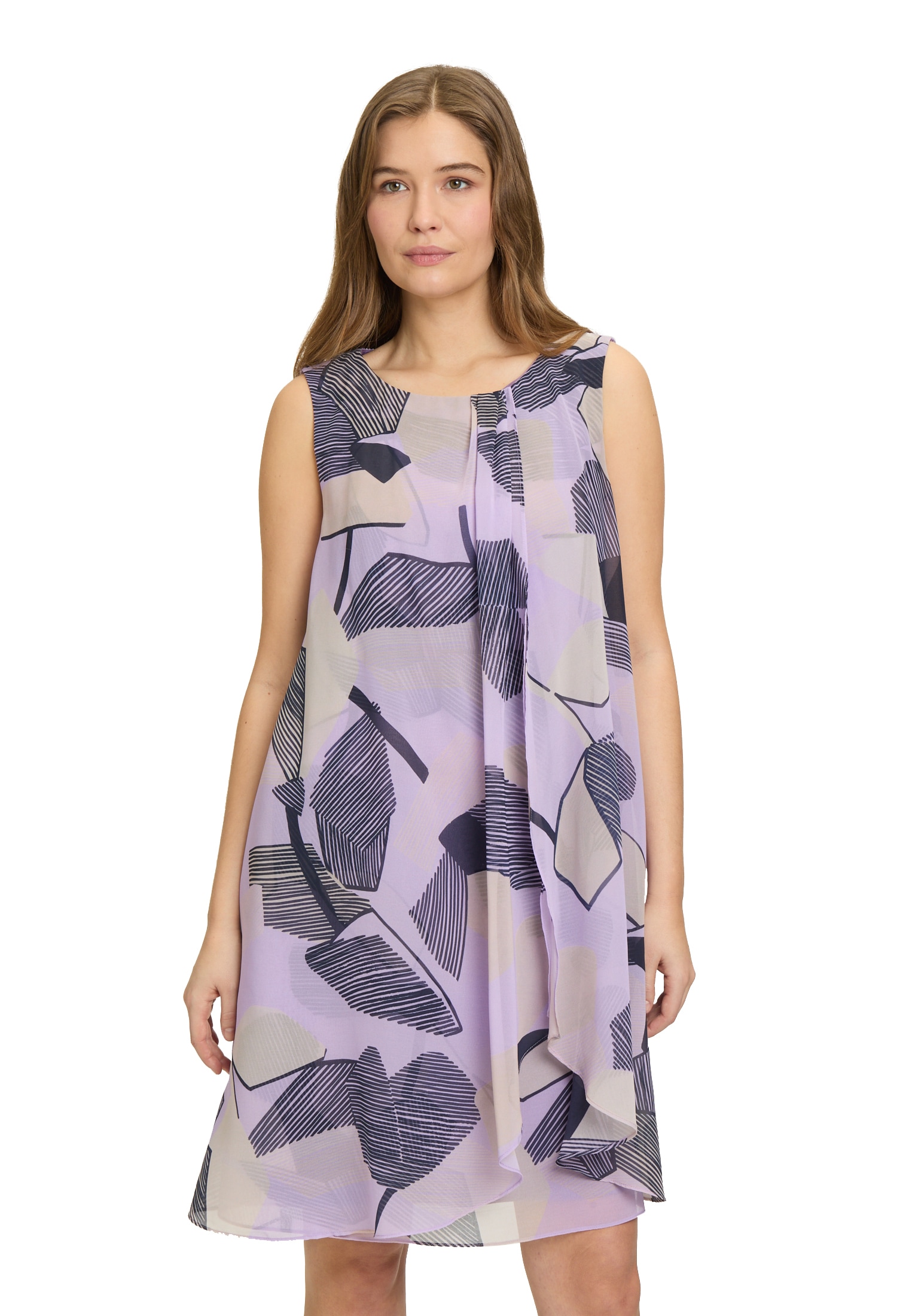 Betty&Co Chiffonkleid "Betty & Co Damen Sommerkleid Chiffonkleid im Layer L günstig online kaufen