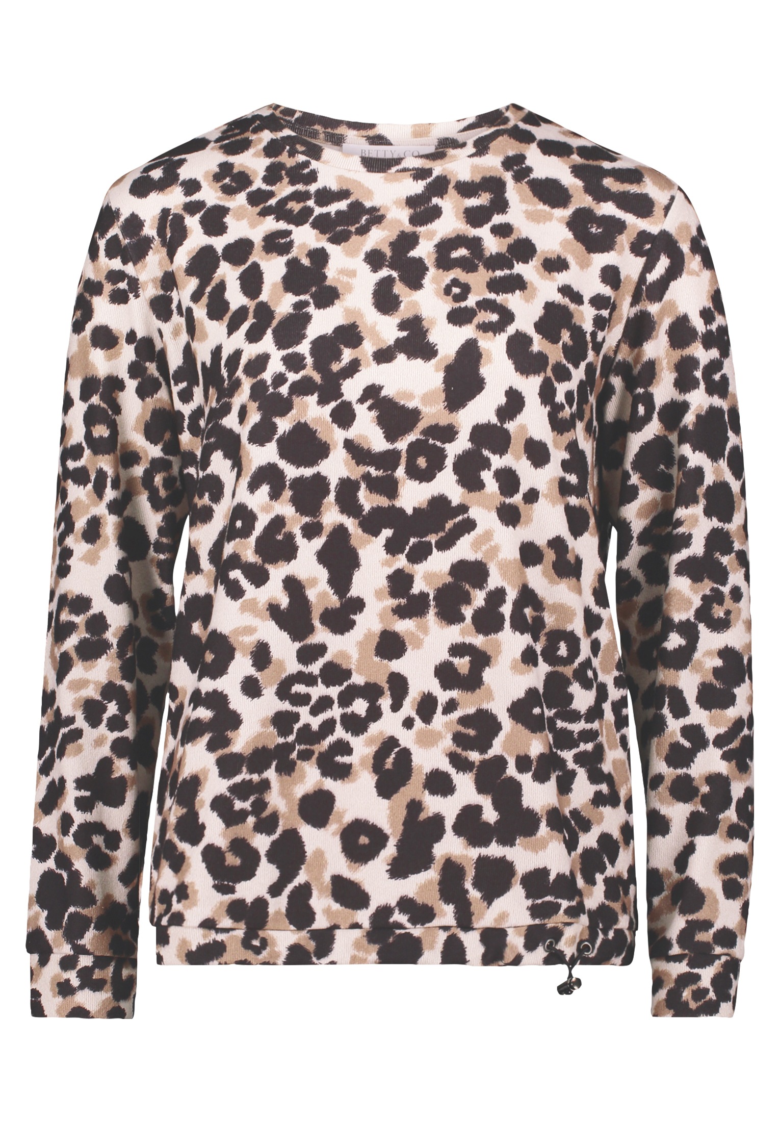 Betty&Co Sweatshirt "Damen Casual-Shirt mit Tunnelzug" günstig online kaufen