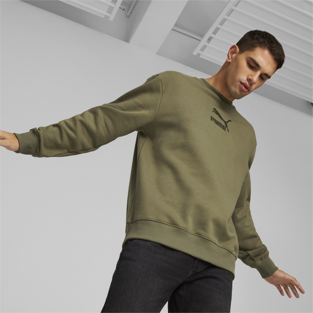 PUMA Sweater »Classics Elevated Rundhals-Sweatshirt für Herren«