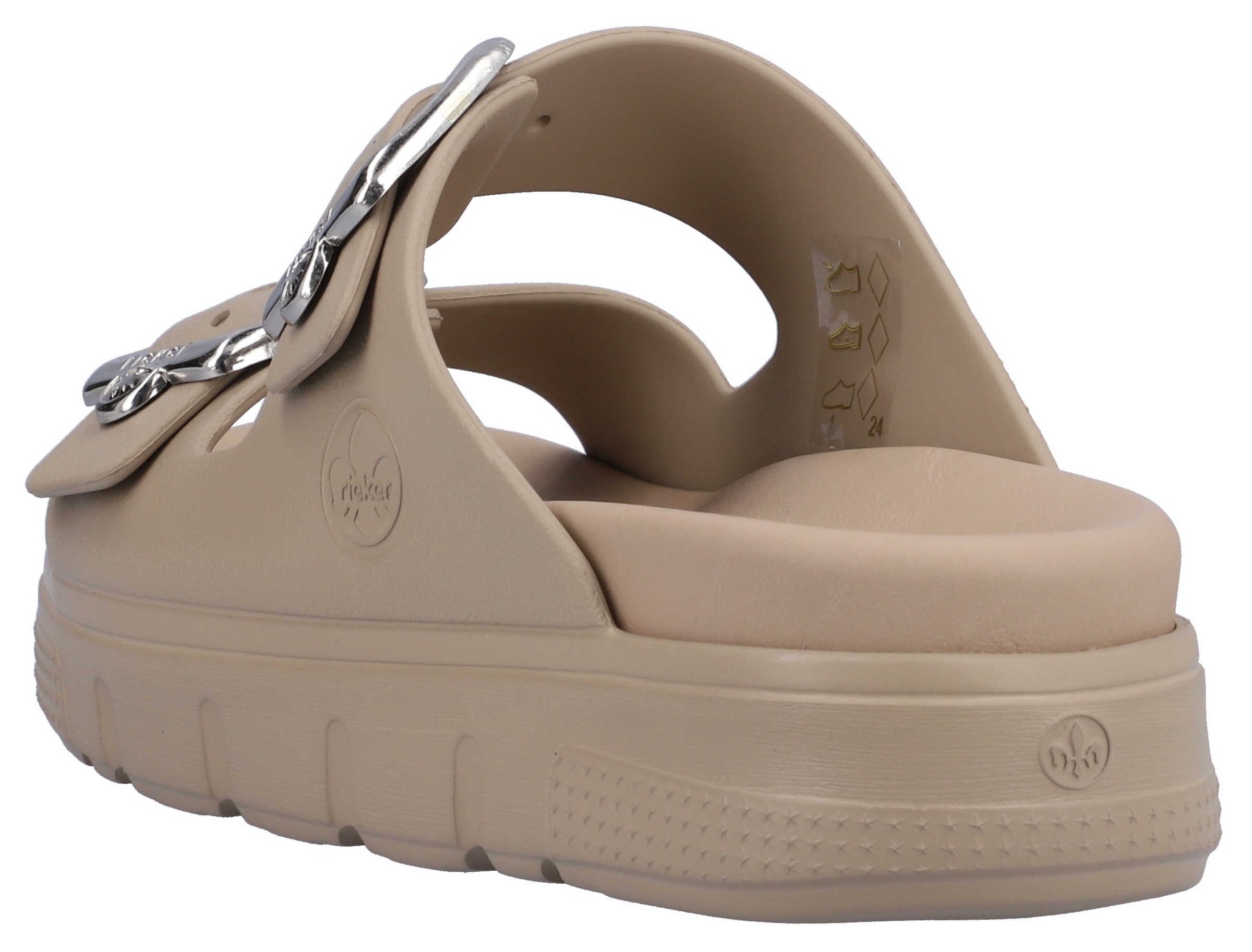 Rieker Pantolette, Plateau, Sommerschuh, Schlappen in Weite G (=weit) günstig online kaufen