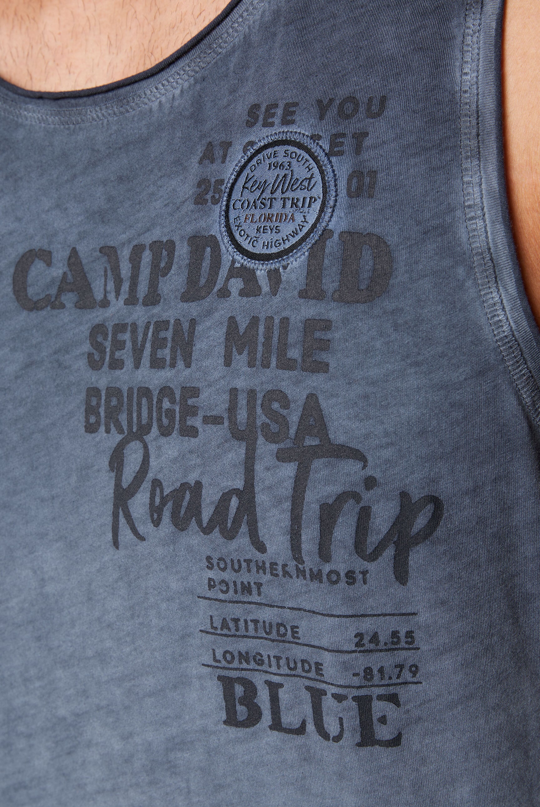 CAMP DAVID Tanktop, aus Baumwolle