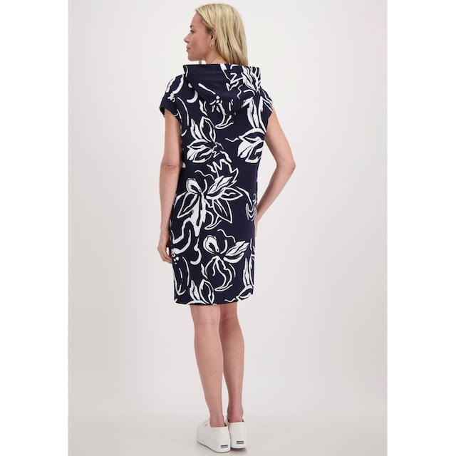 Monari Sweatkleid »Kleid Midi Blume allover«, mit Schrift aus Strass und  Glitter für bestellen | BAUR