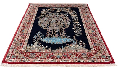 Orientteppich »Perser - Ghom - 230 x 140 cm - dunkelblau«, rechteckig, Wohnzimmer,...