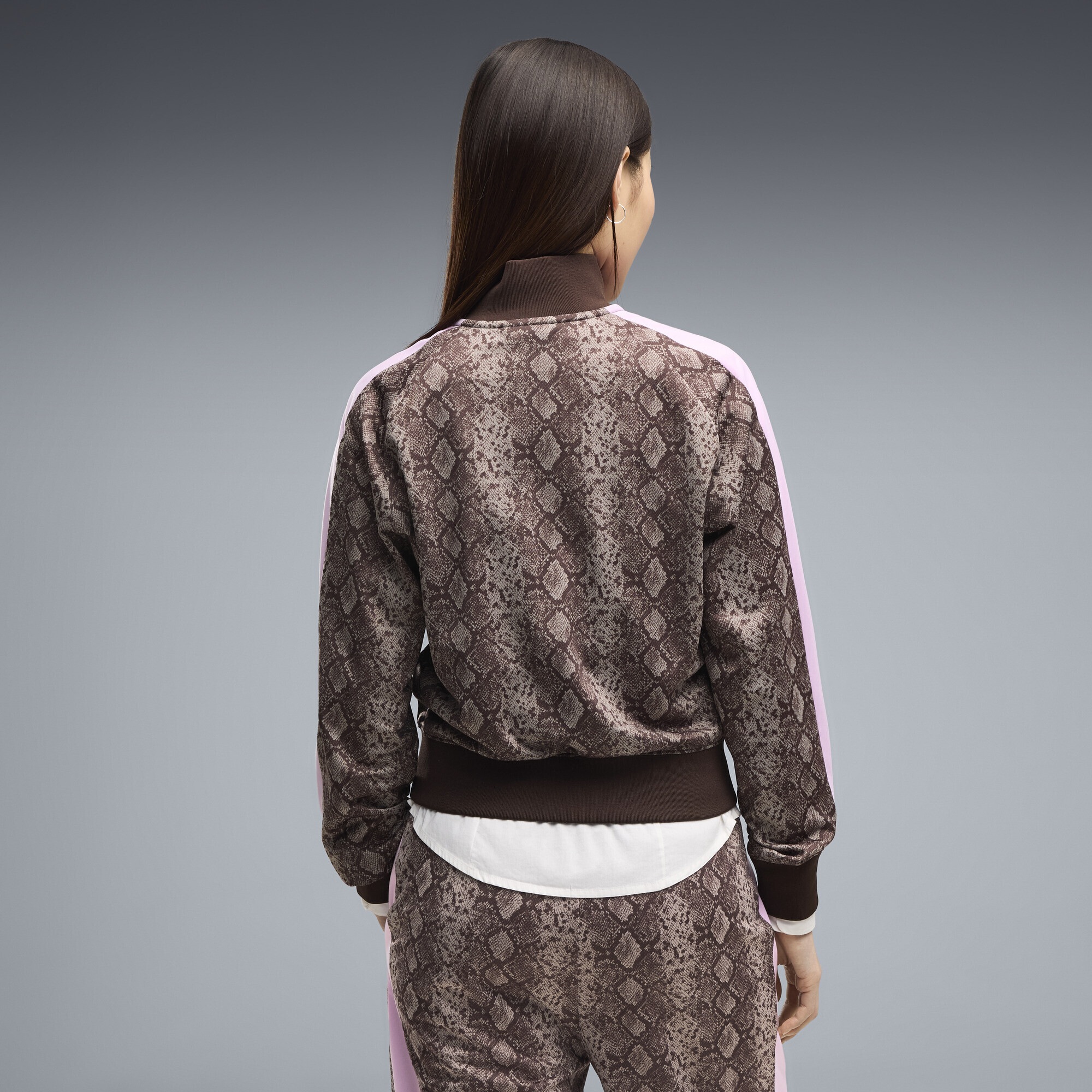PUMA Trainingsjacke »T7 Snake Print Short Trainingsjacke Damen«