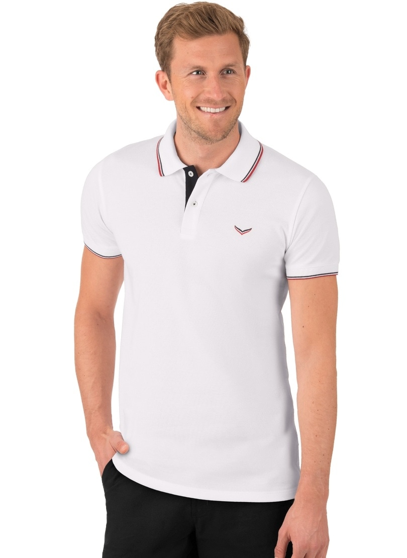 Trigema Poloshirt "TRIGEMA Slim Fit Polohemd" 1 Stk. tlg. günstig online kaufen