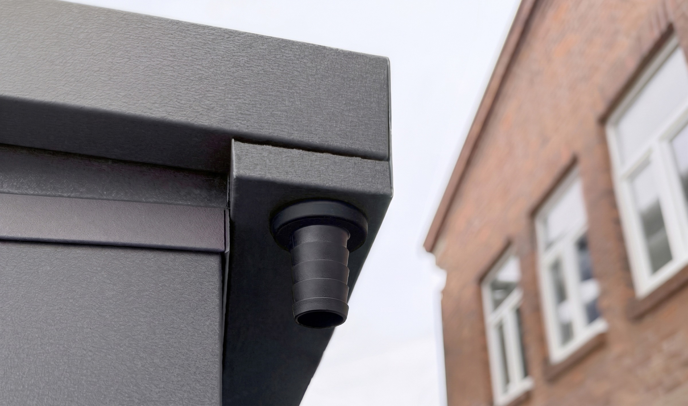 weka »Gary Gr. 8, aus Metall mit Holzoptik, anthrazit« aus pulverbeschichtetem, verzinktem Stahl