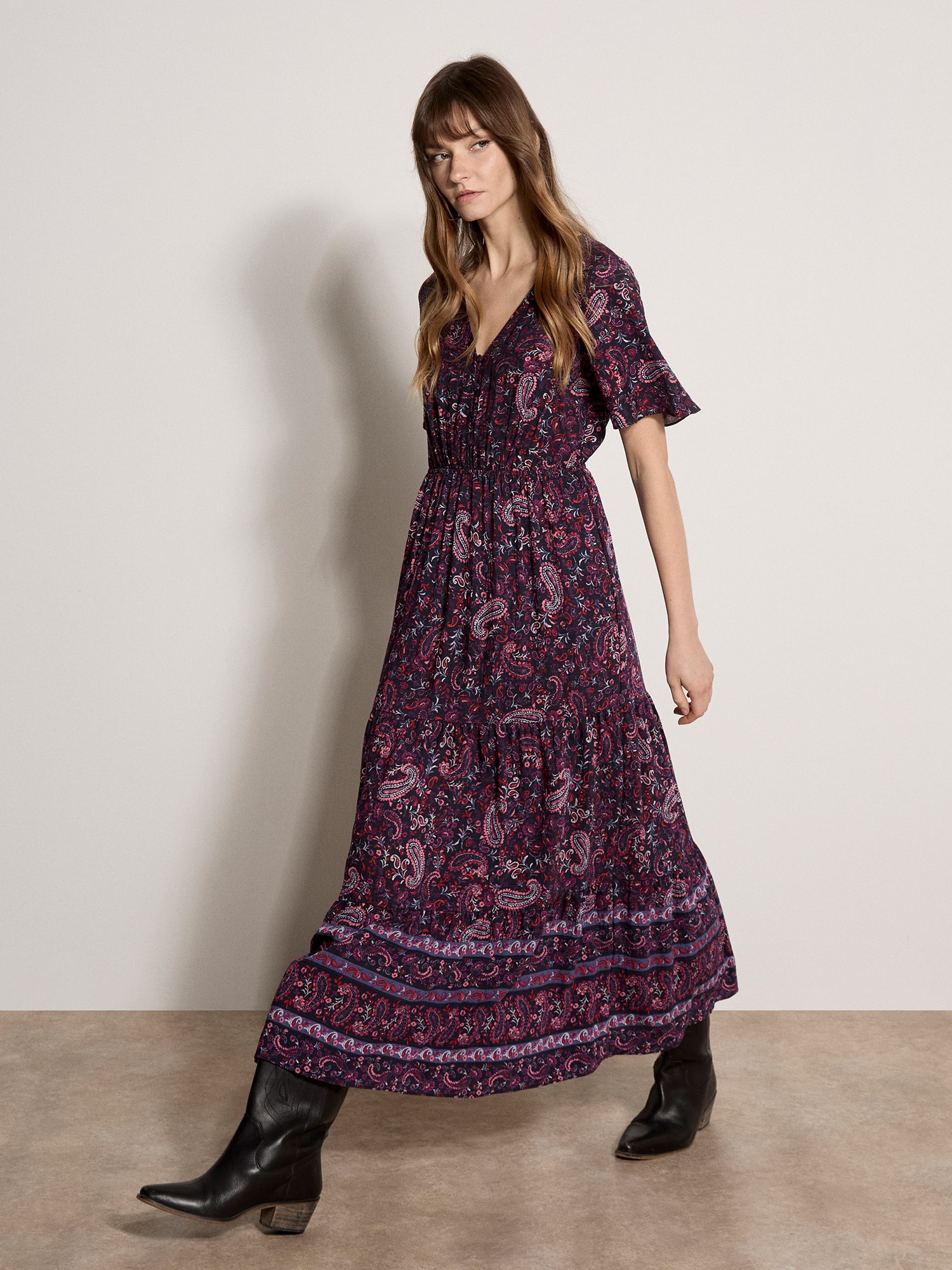 Apricot Maxikleid »Maxikleid« mit Stufen