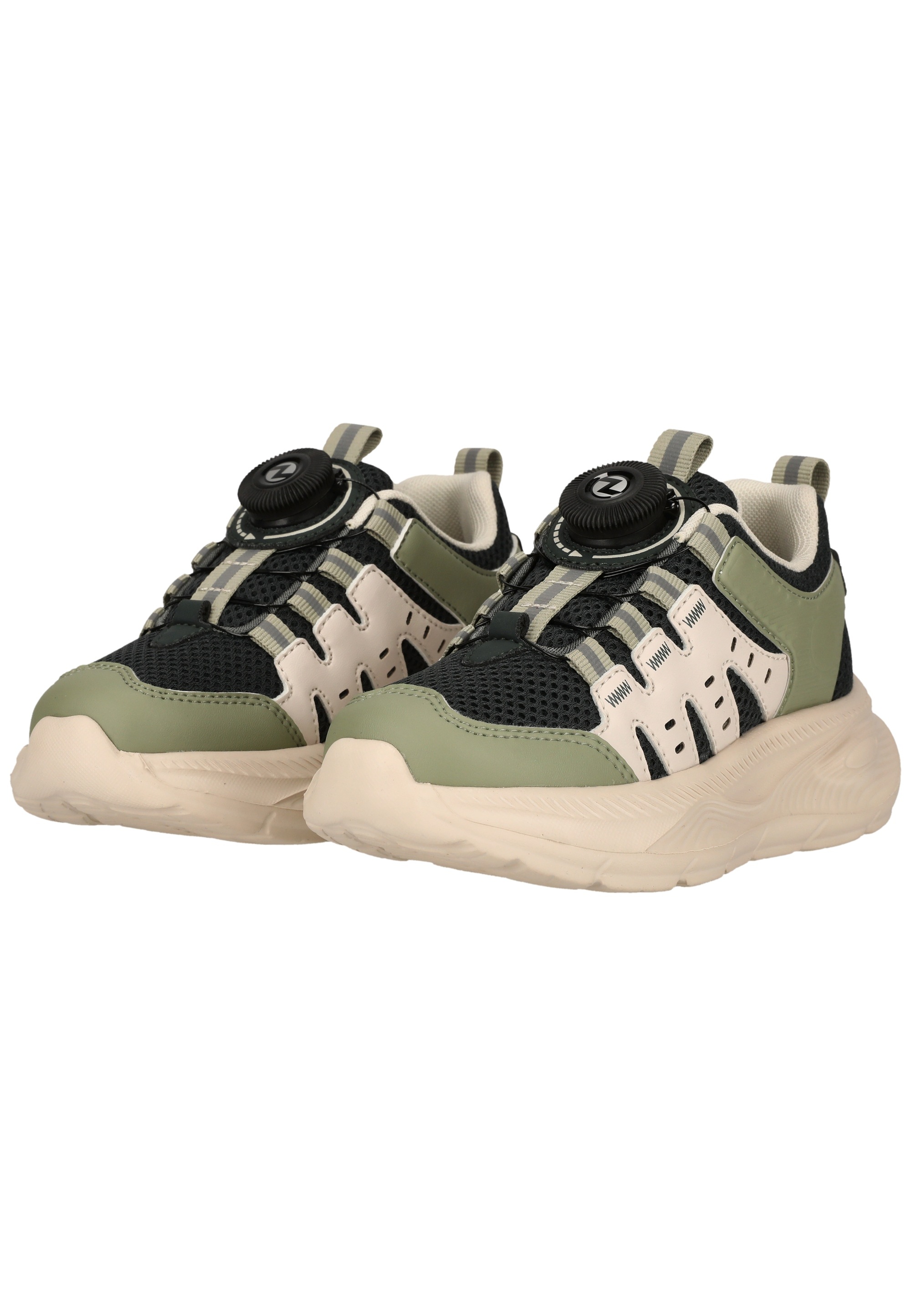Sneaker ZIGZAG "Resus", Damen, Gr. 34, grün, beige, Kunstfaser, Polyurethane, Schuhe Sneaker, Lichter 3
