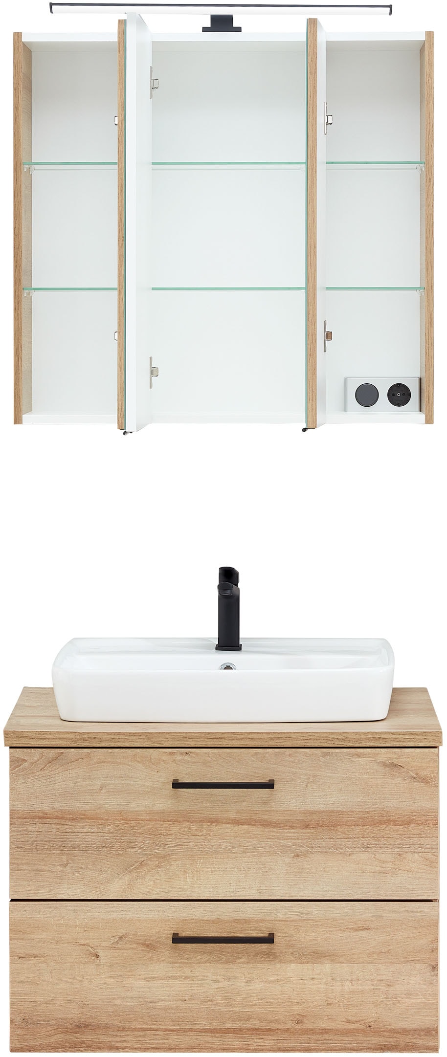 Saphir Badmöbel-Set »3-tlg. Mit Softclose-Türen« 4 Stk. tlg.