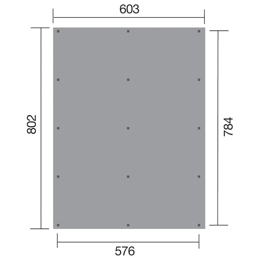 weka Doppelcarport »618 Gr.3«, Holz, 270 cm, braun