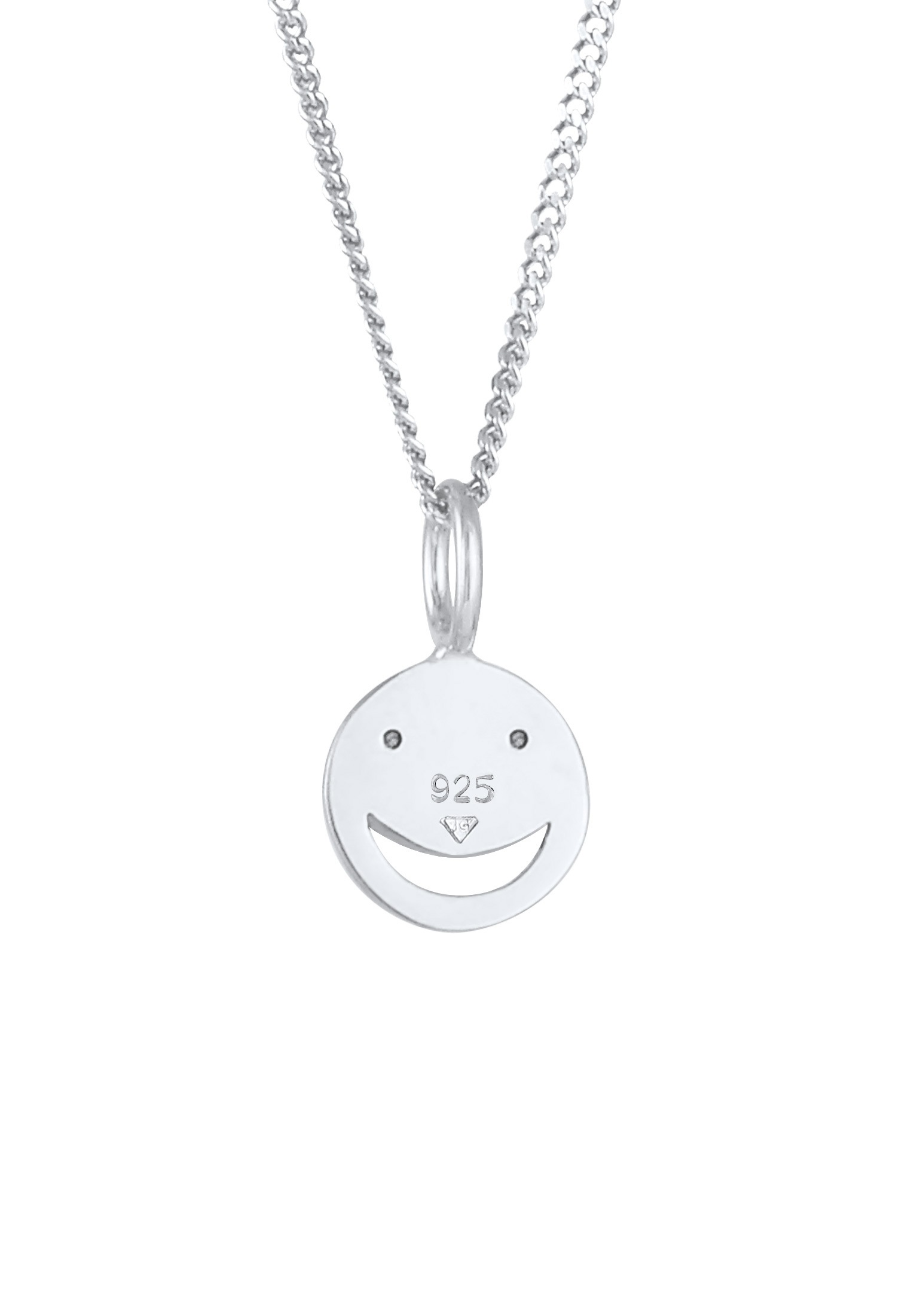 Elli Collierkettchen »mit Smiling Face 925 Silber, mit Kristallen von Swarovski®«