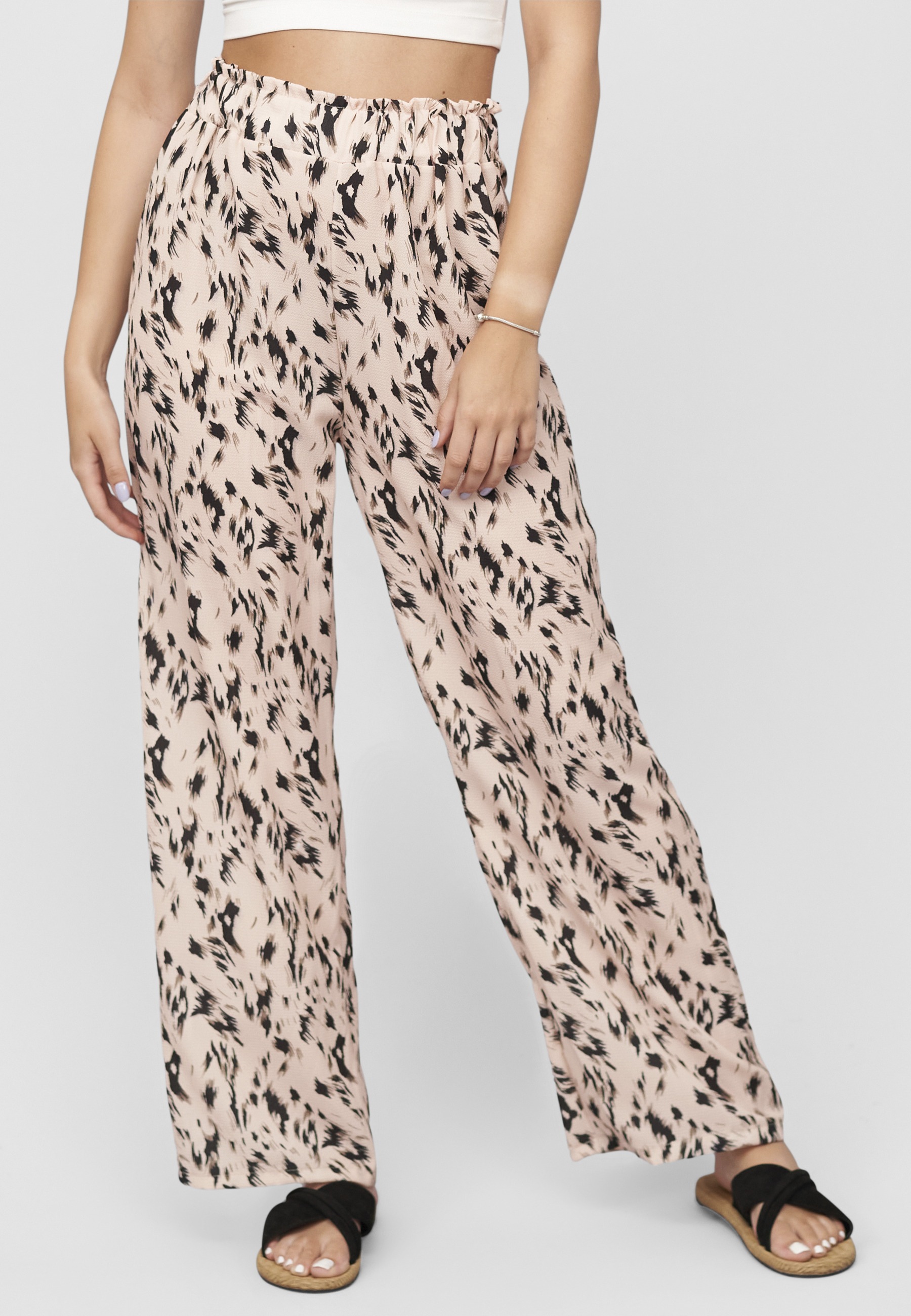 CLOUD 5IVE Stoffhose »CLOUD 5IVE Summer Crepe-Pants with animal print«