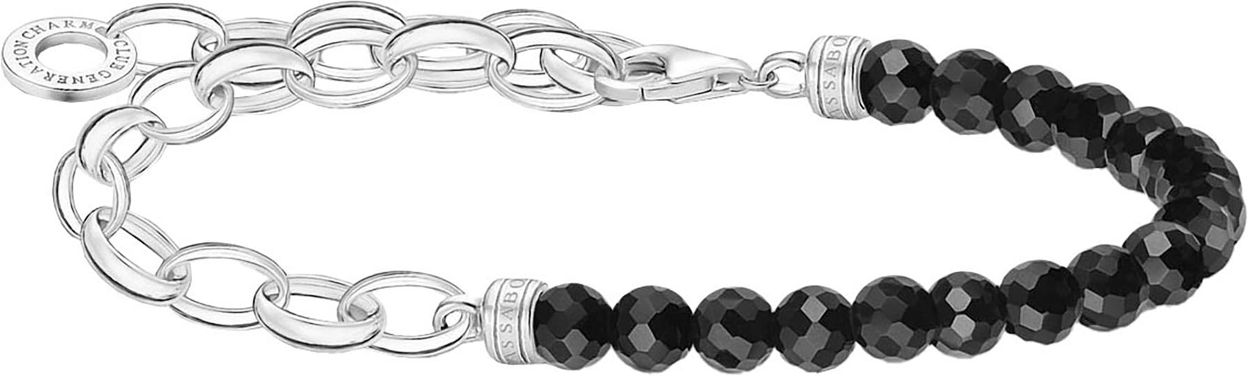 Charm-Armband »mit Beads, A2098-130-11-L19, A2098-404-17-L19«, mit Onyx oder...