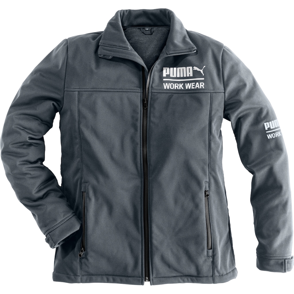 PUMA Workwear Softshelljacke »Champ«, elastisch, atmungsaktiv, wind- und wasserabweisend