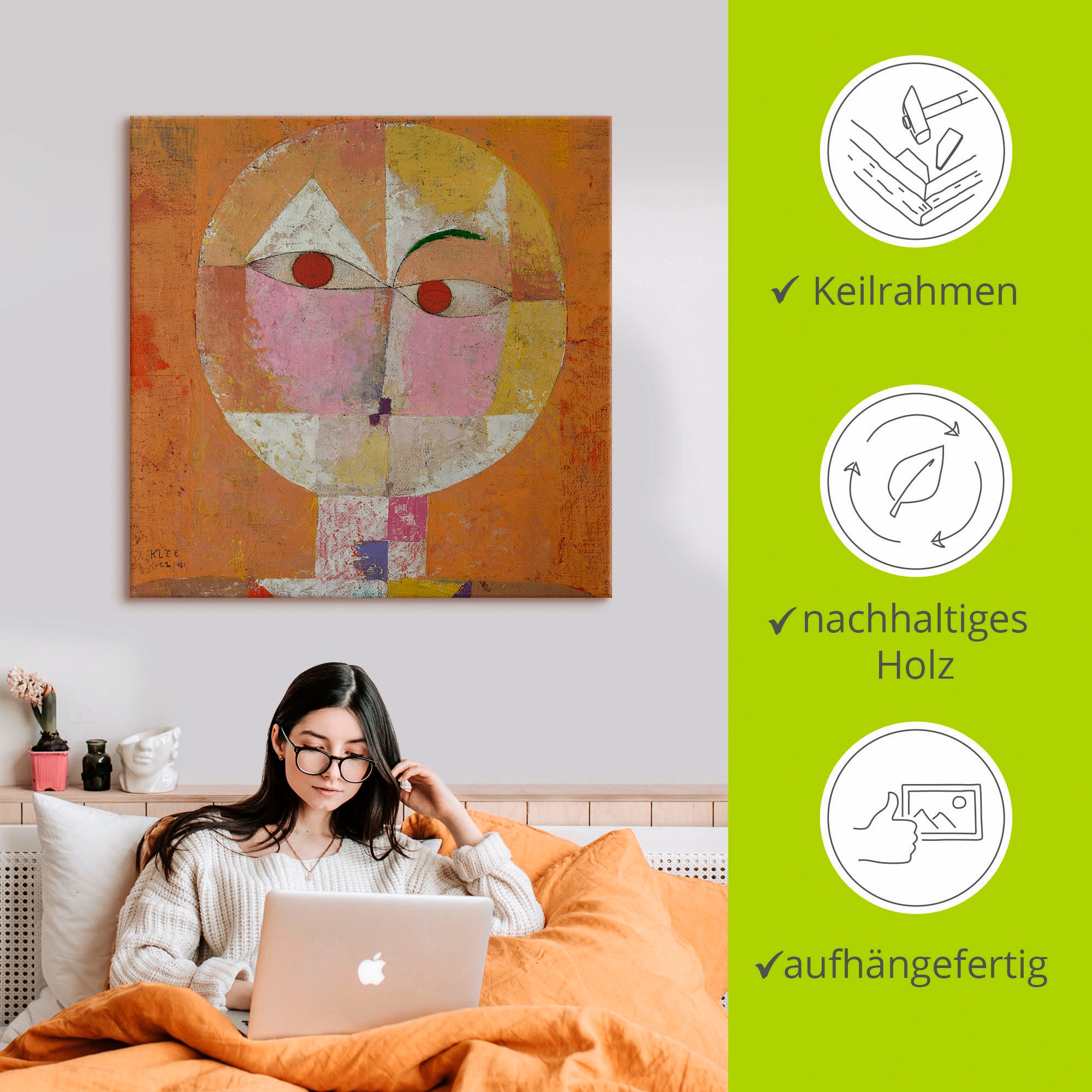 Artland Wandbild »Senecio«, Muster, (1 St.), als Alubild, Outdoorbild, Leinwandbild, Poster in verschied. Größen