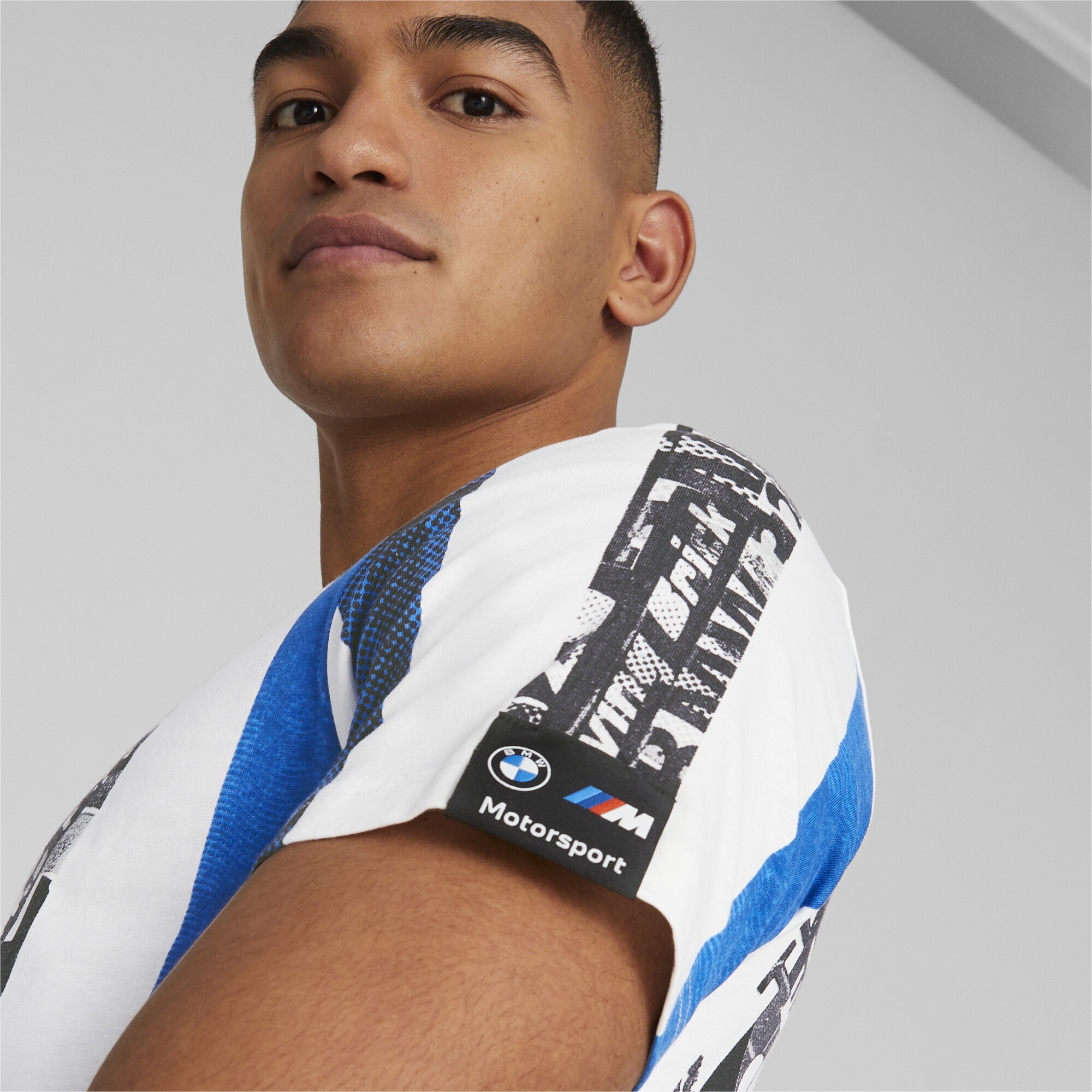 PUMA T-Shirt »BMW M Motorsport T-Shirt mit Streifen Herren«