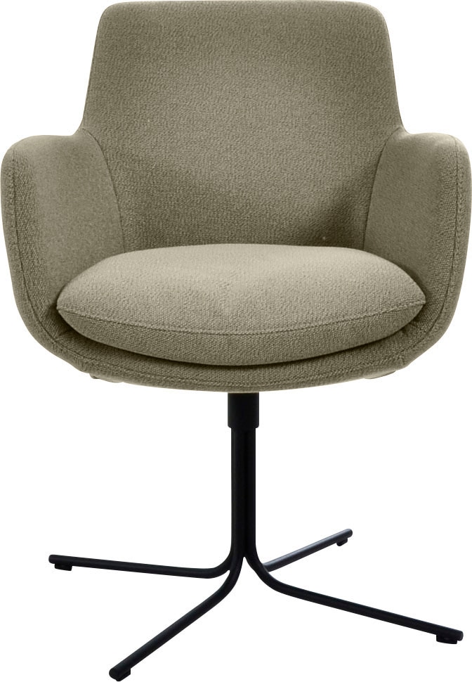 K+W Komfort & Wohnen Drehstuhl "Pego" () filigranem 4-Fuß-Gestell in schwar günstig online kaufen