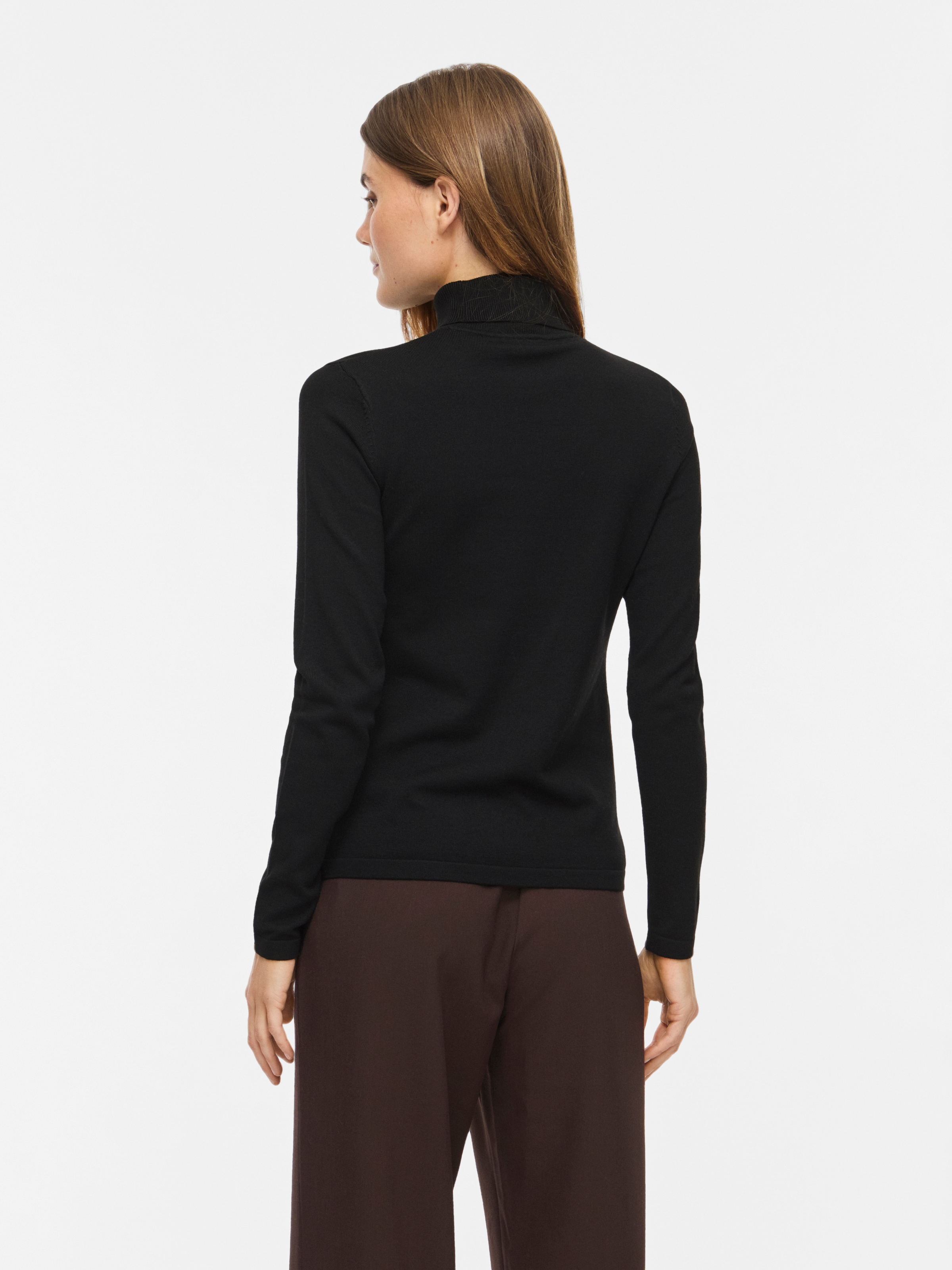 Vila Rollkragenpullover »VIMALU ROLLNECK L/S KNIT TOP NOOS« Materialmix