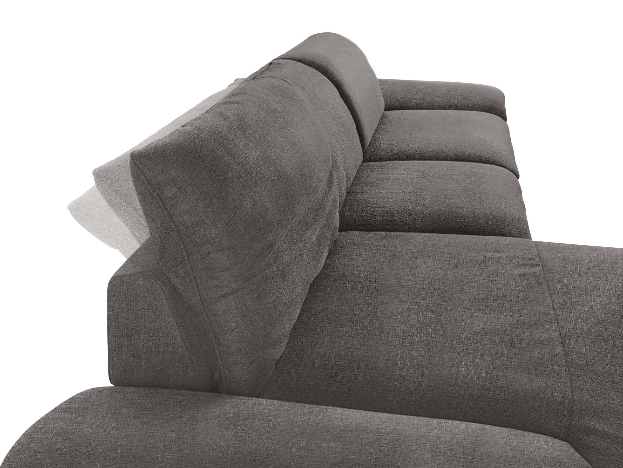 W.SCHILLIG Ecksofa »enjoy&MORE, Designsofa, bequem, zeitlos und elegant, L-Form« Sitztiefenverstellung, Füße schwarz pulverbeschichtet, Breite 340 cm