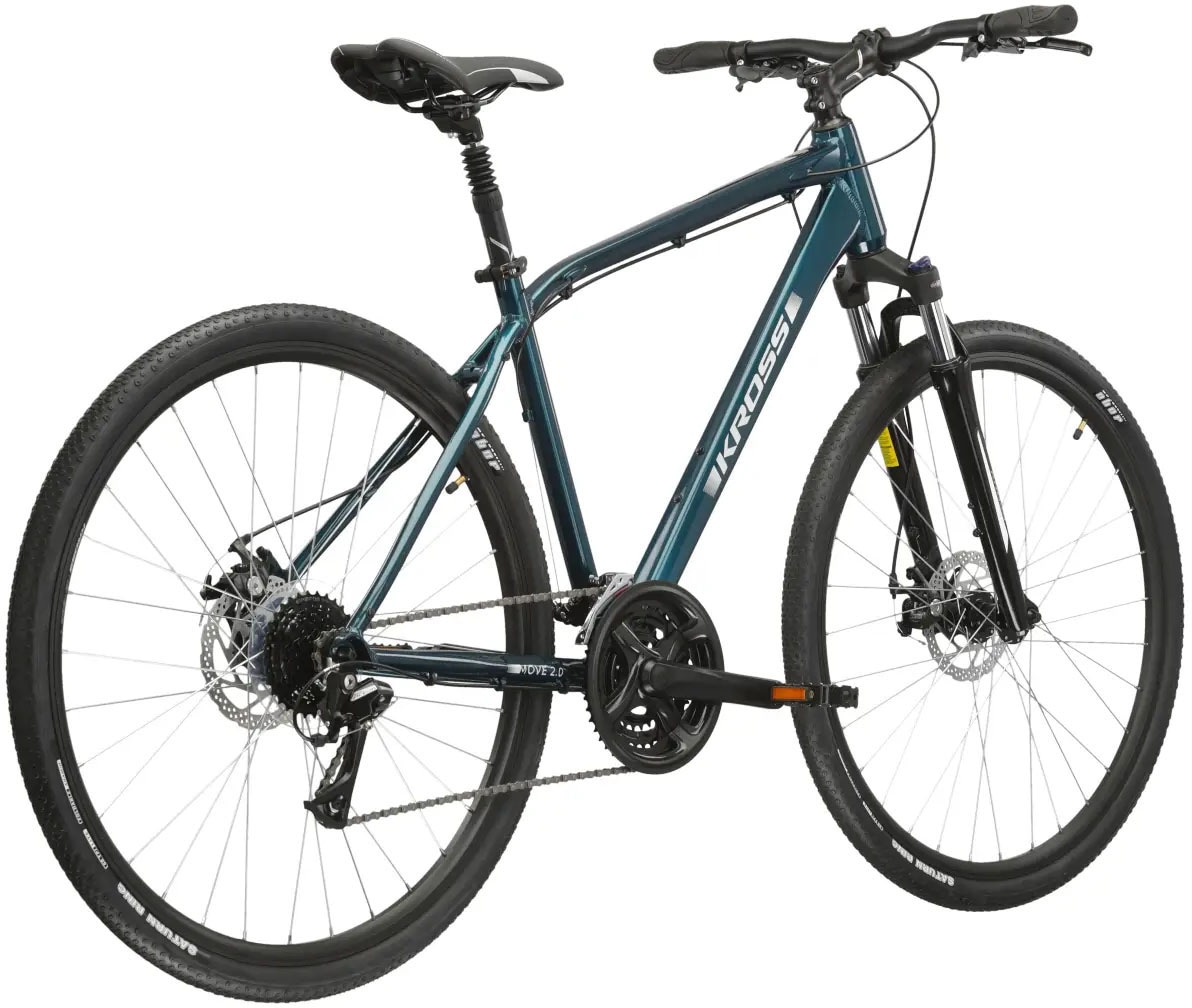 Kross Crossrad »Crossrad Herren 28" Move 2.0 türkis 24 Gänge« 24 Gang Shimano ACERA M3020 Schaltwerk Kettenschaltung