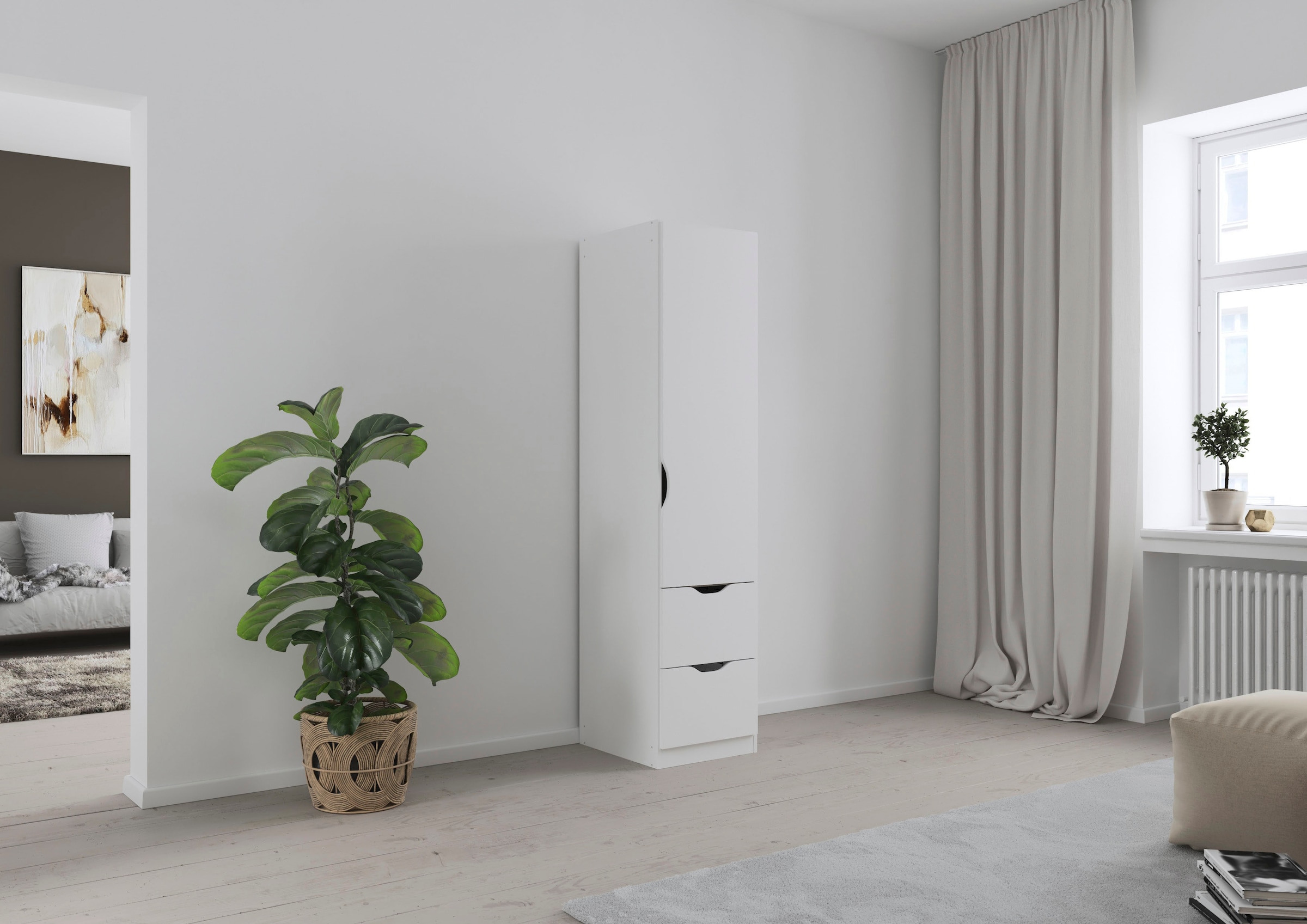 rauch Kleiderschrank »Freiham« mit Griffmulden und Schubkästen